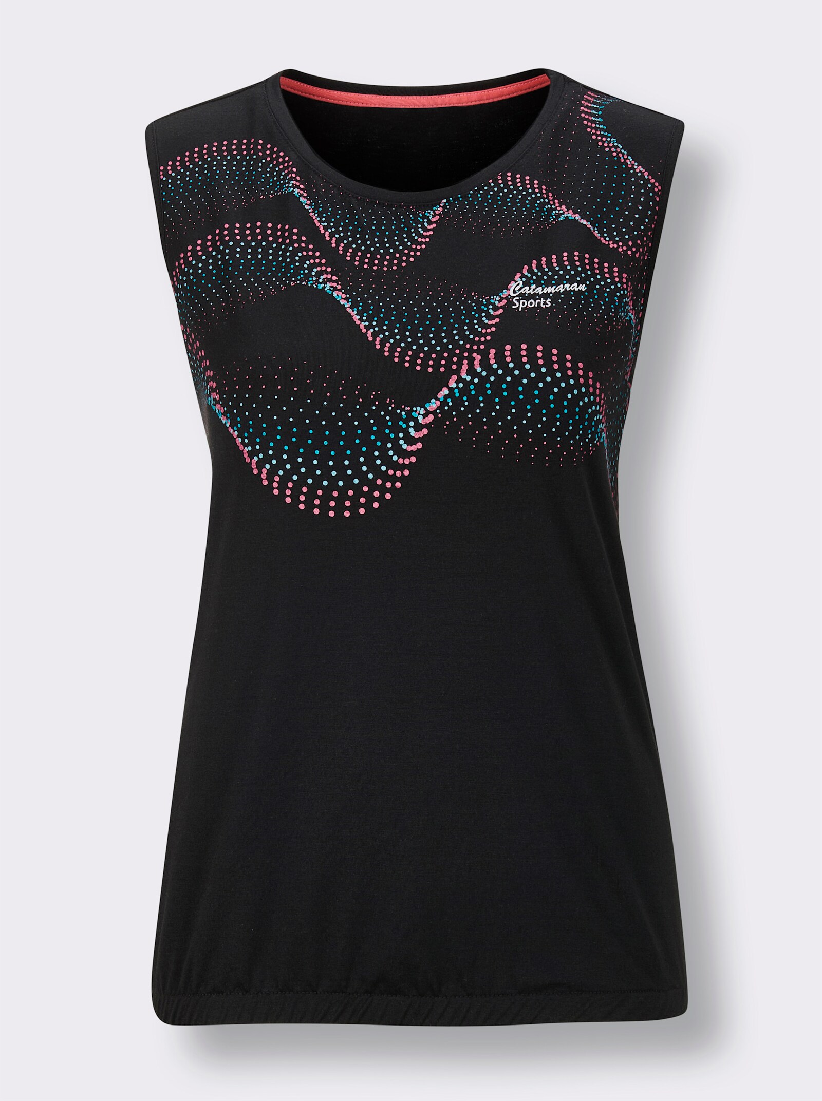 Catamaran Sports Funktionsshirt in atmungsaktiver Qualität - schwarz-bedruckt