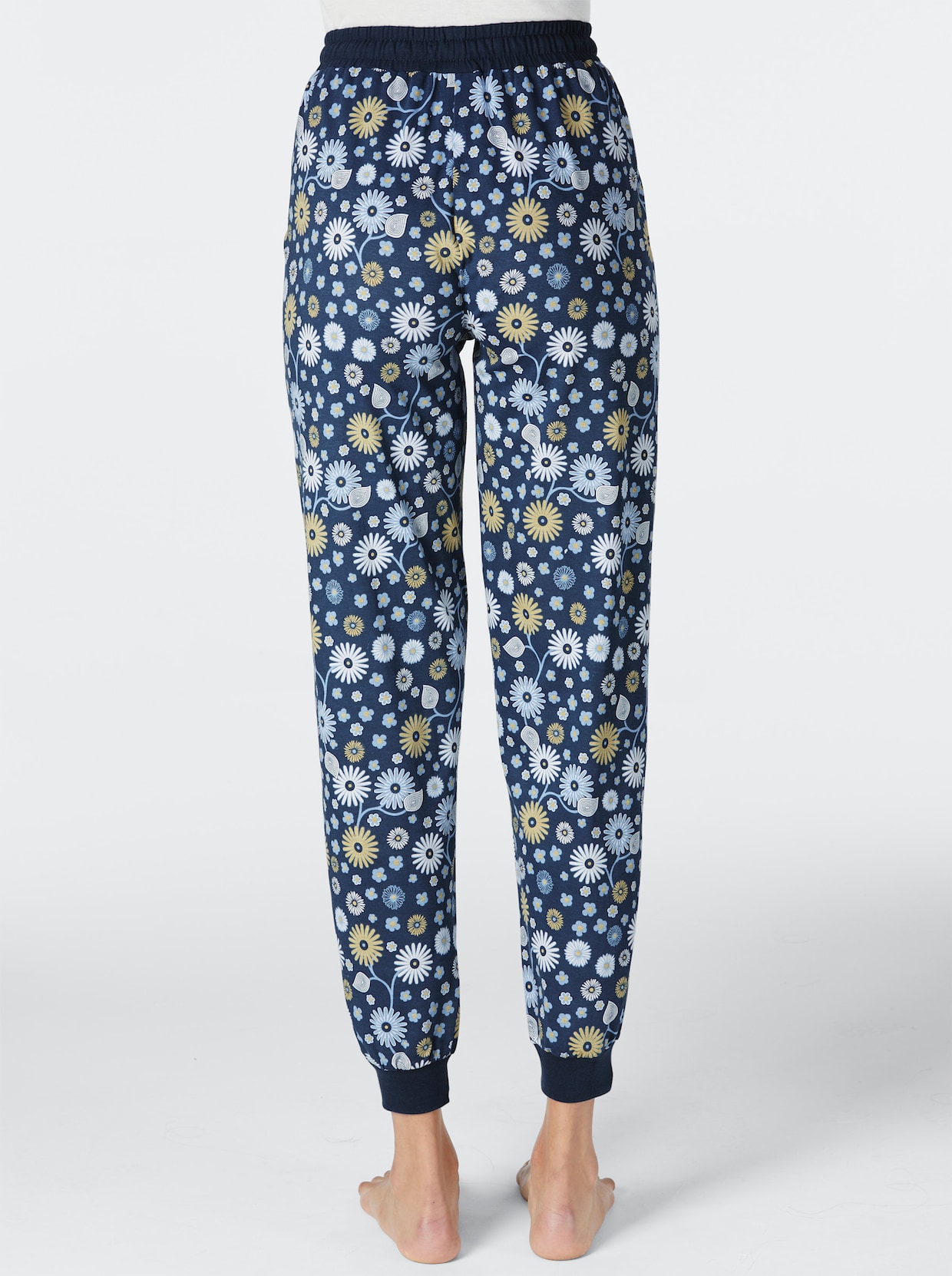 wäschepur Pyjama-Broek - donkerblauw geprint