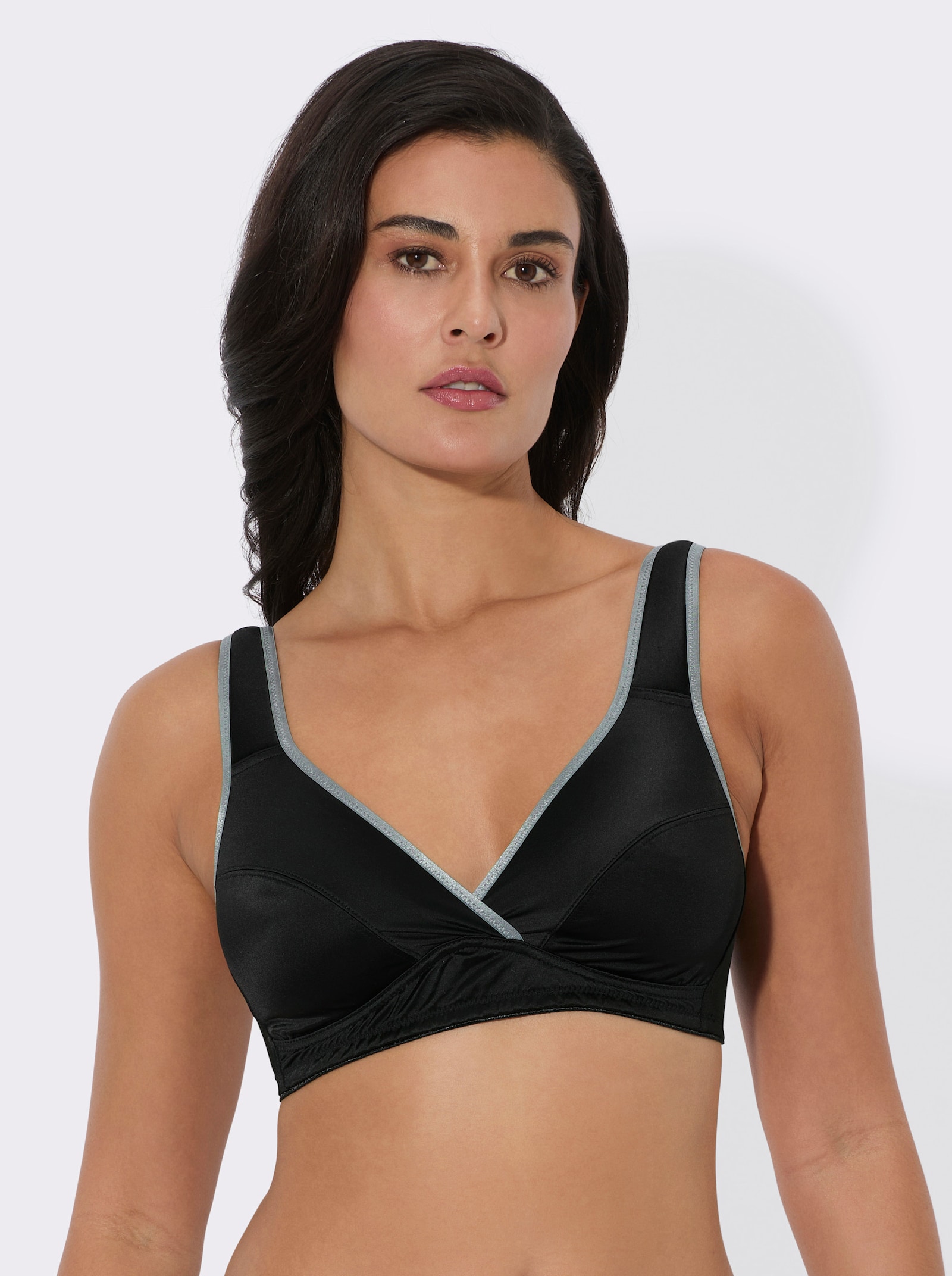 wäschepur Soutien-gorge confort sans armatures - noir