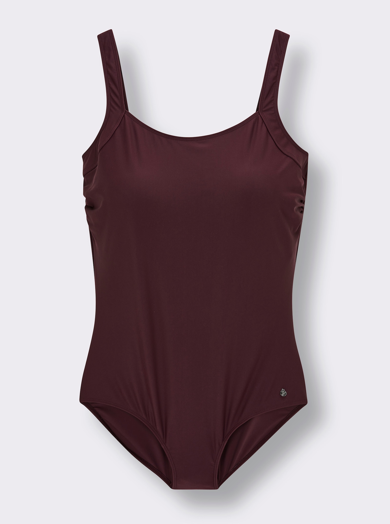 sheego Badpak met geraffineerde uitsnijding op de rug - bordeaux