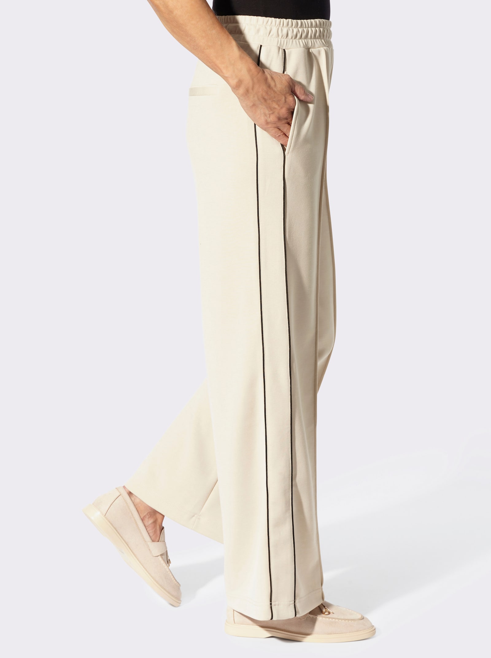 Sweathose in weiter Form - sand