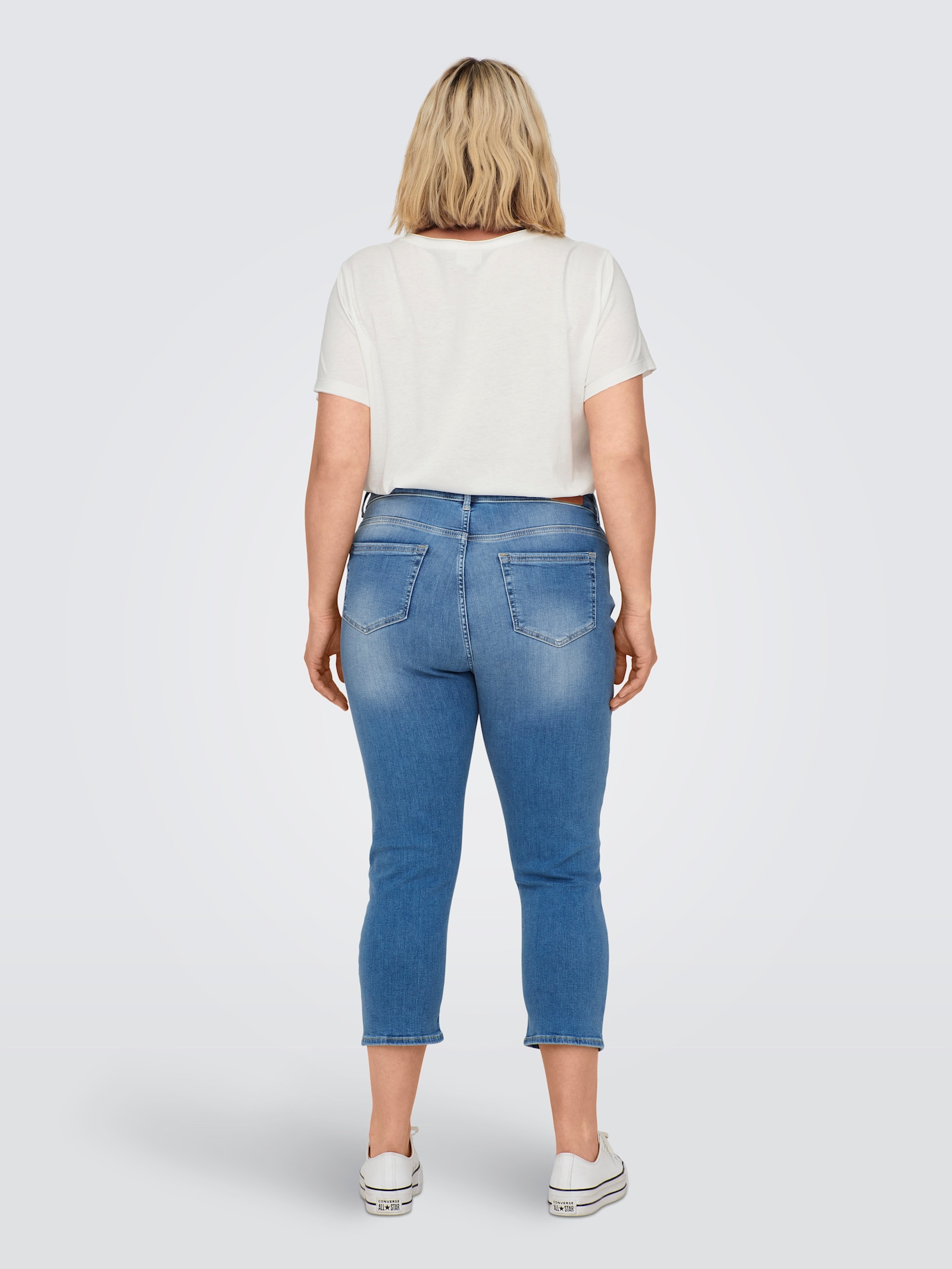 ONLY CARMAKOMA Caprijeans - light medium blue denim