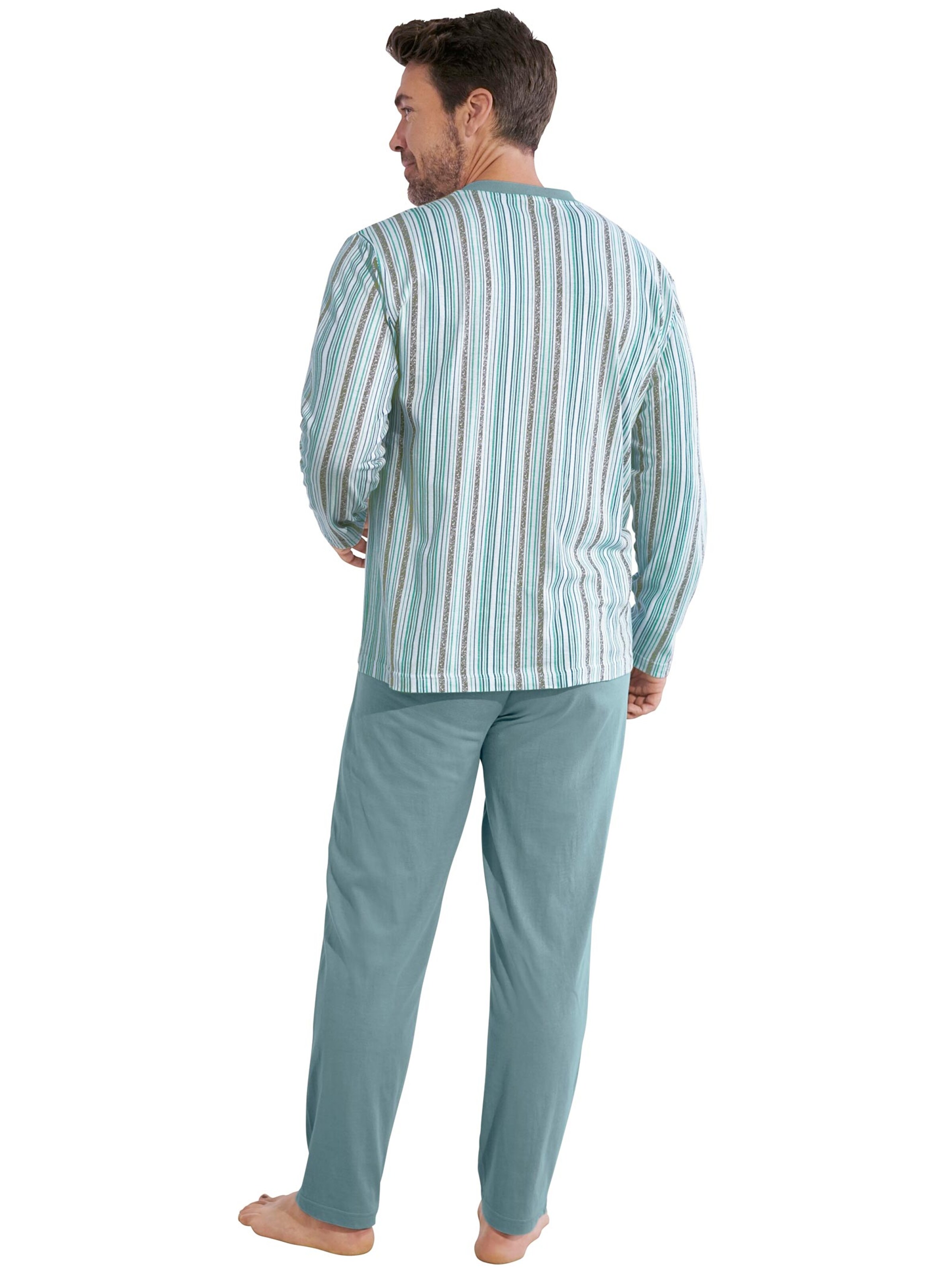 KINGsCLUB Schlafanzüge - jade + jade-gestreift