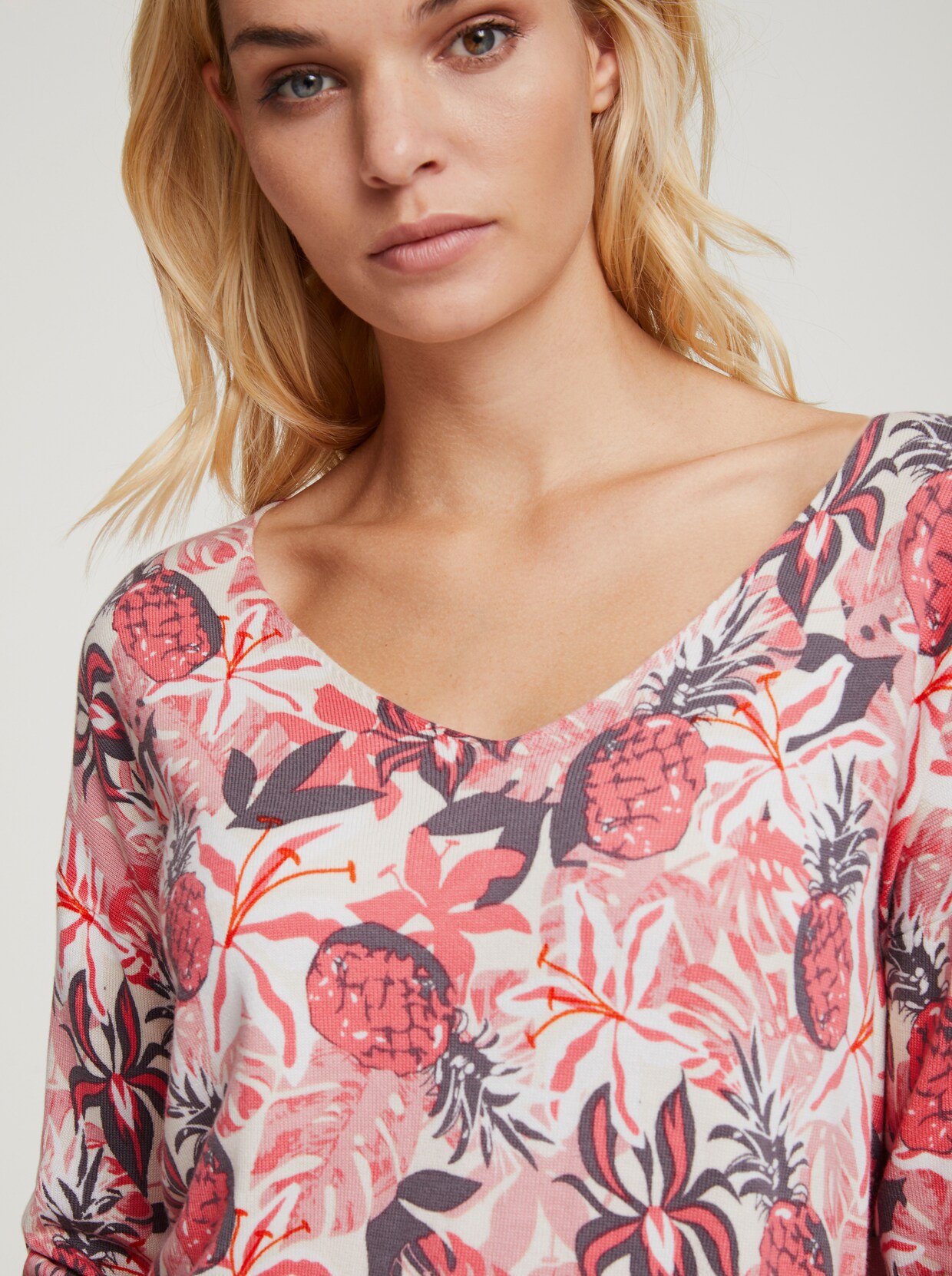 heine Pullover met print - oudroze/champagne