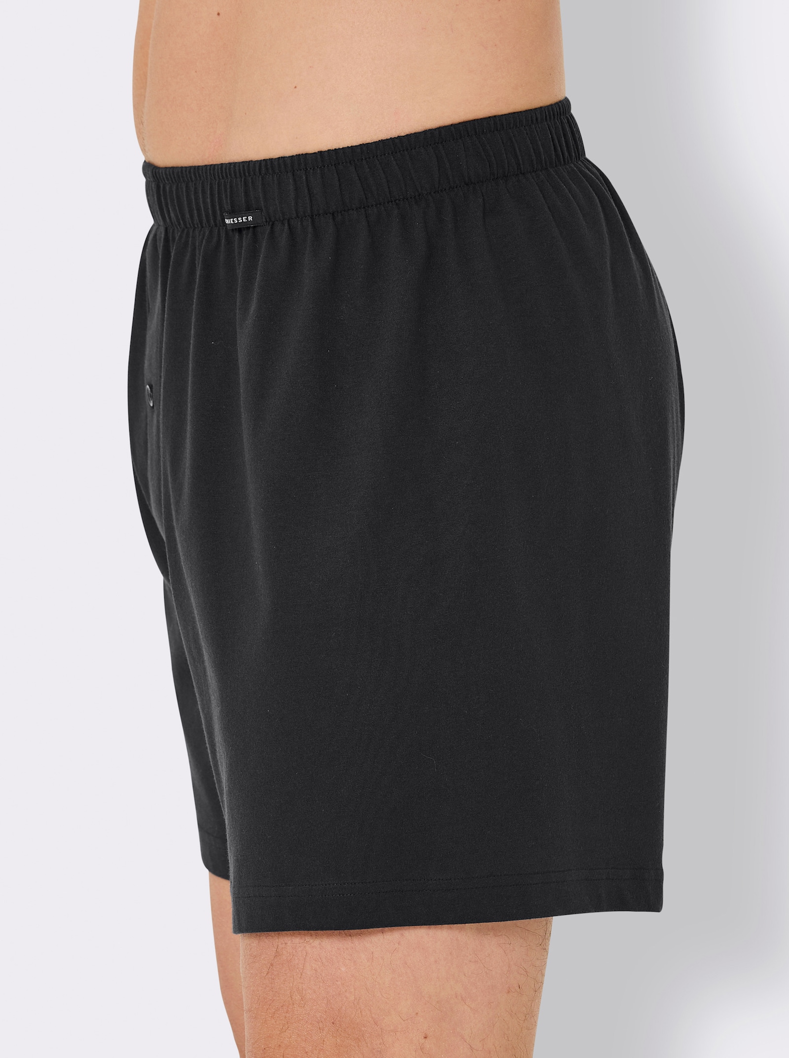 Schiesser Boxershorts mit Streifen - schwarz