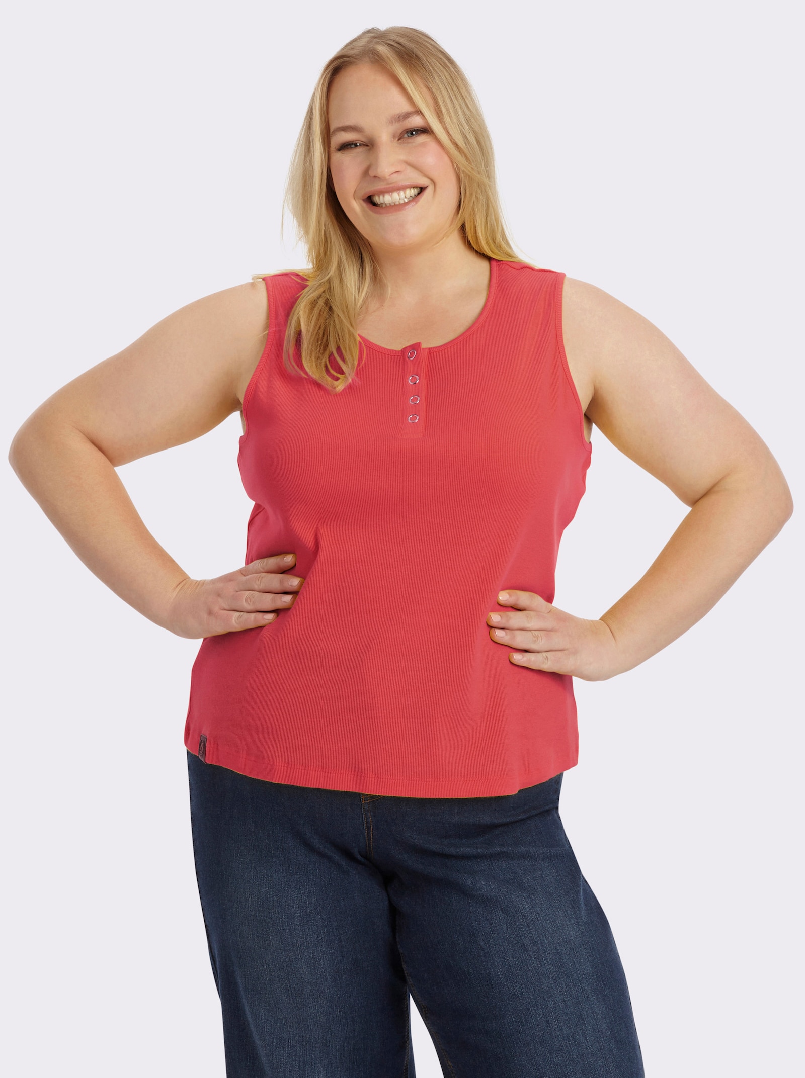 Shirttop in Ripp-Optik - hummer