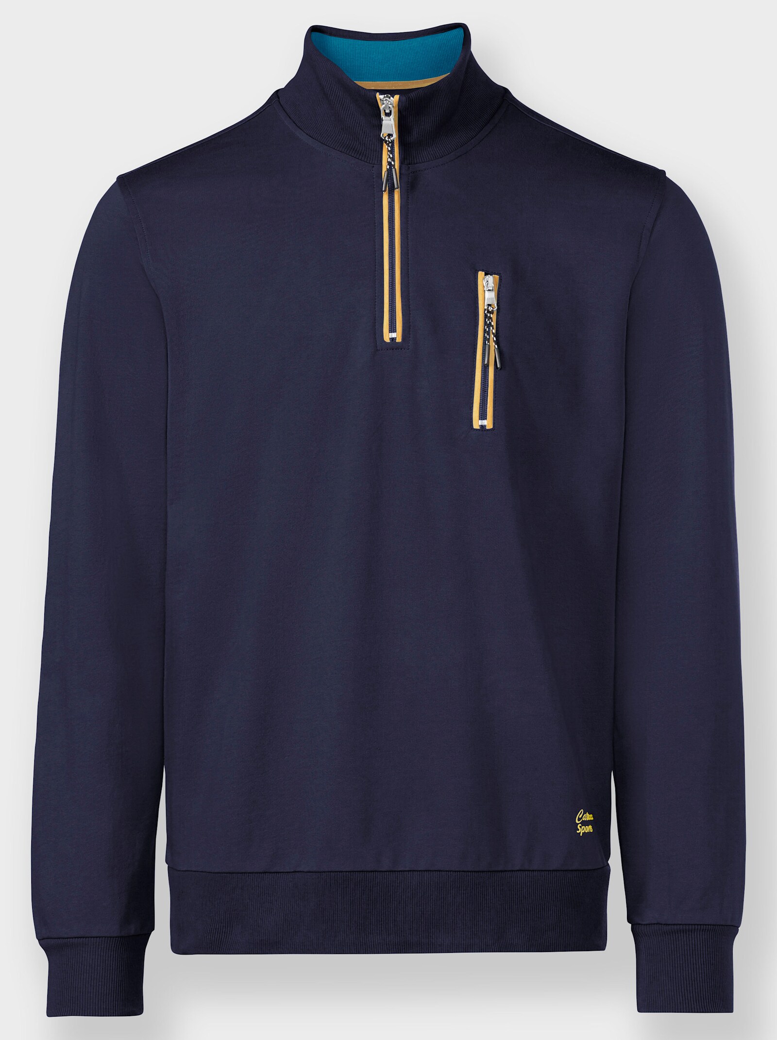 Catamaran Sports Sweatshirt met borstzak met rits - marine