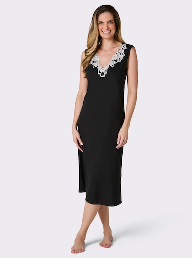 wäschepur Nachthemd - schwarz