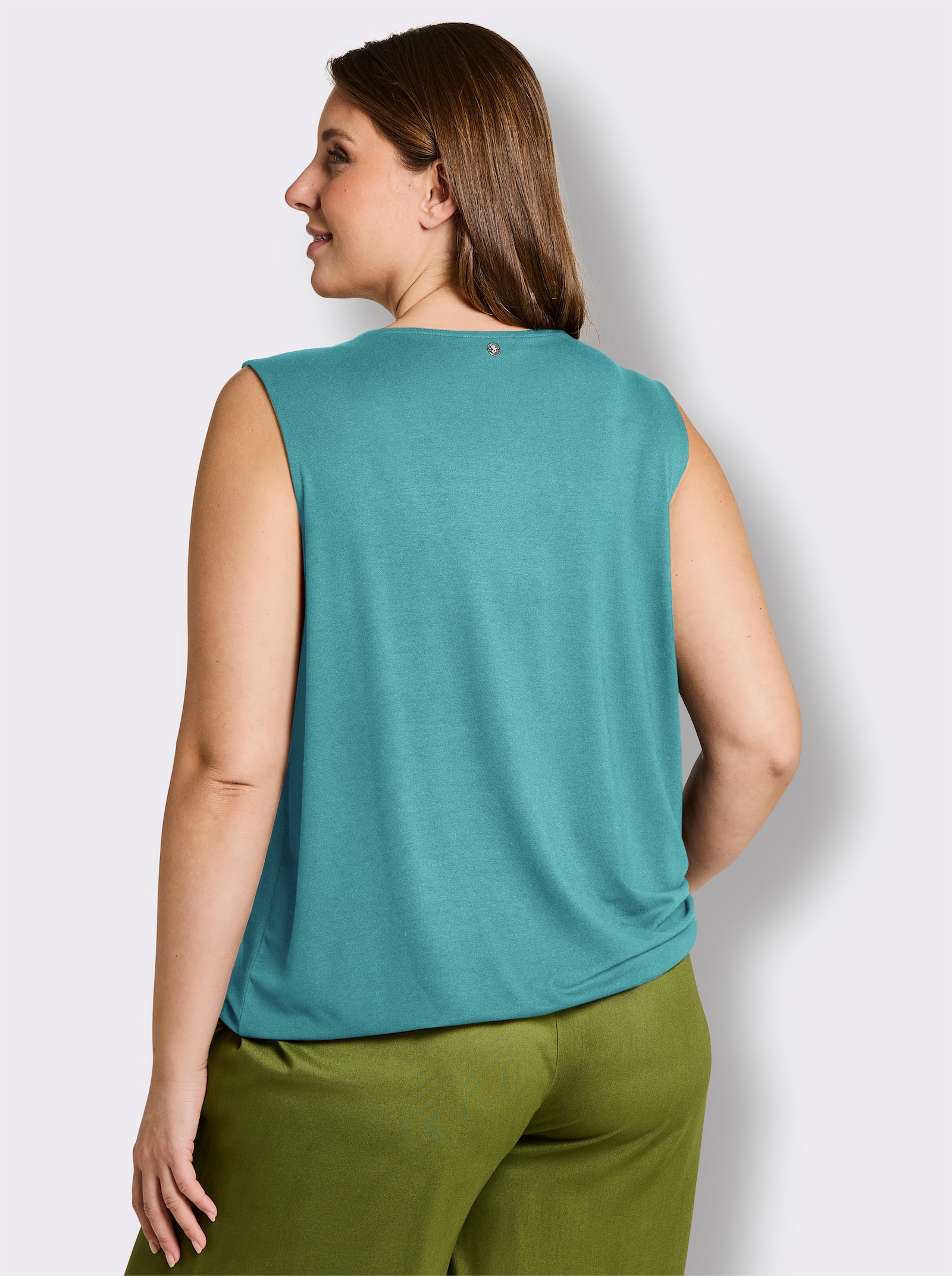 sheego Wickeltop mit Gummibund - ozean