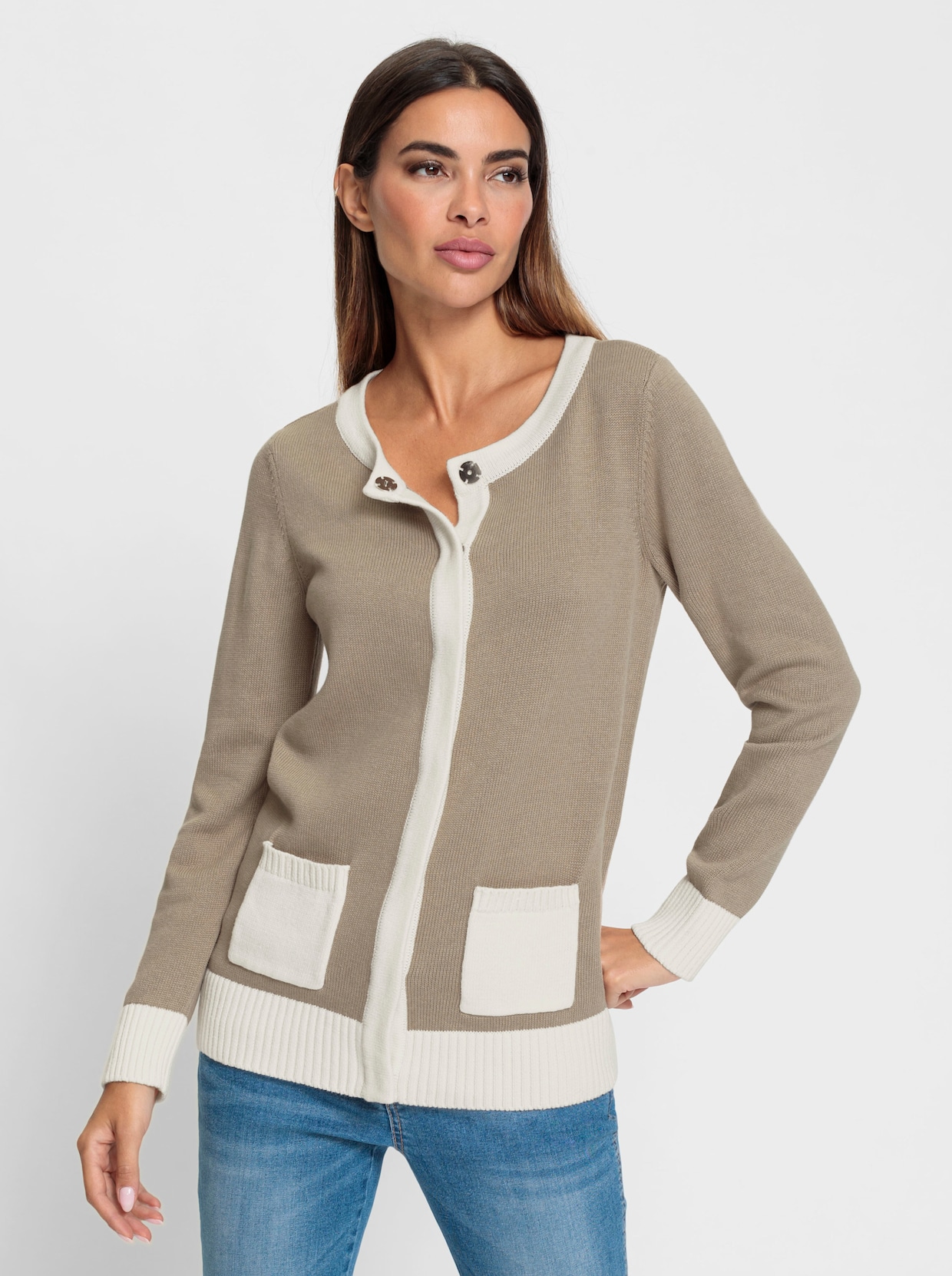 heine Cardigan - sesam-ecru