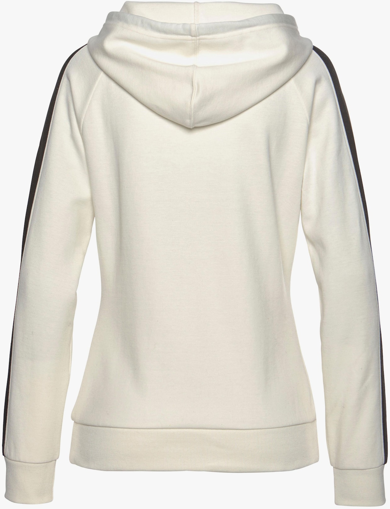 Sweatshirt met capuchon - ecru/zwart