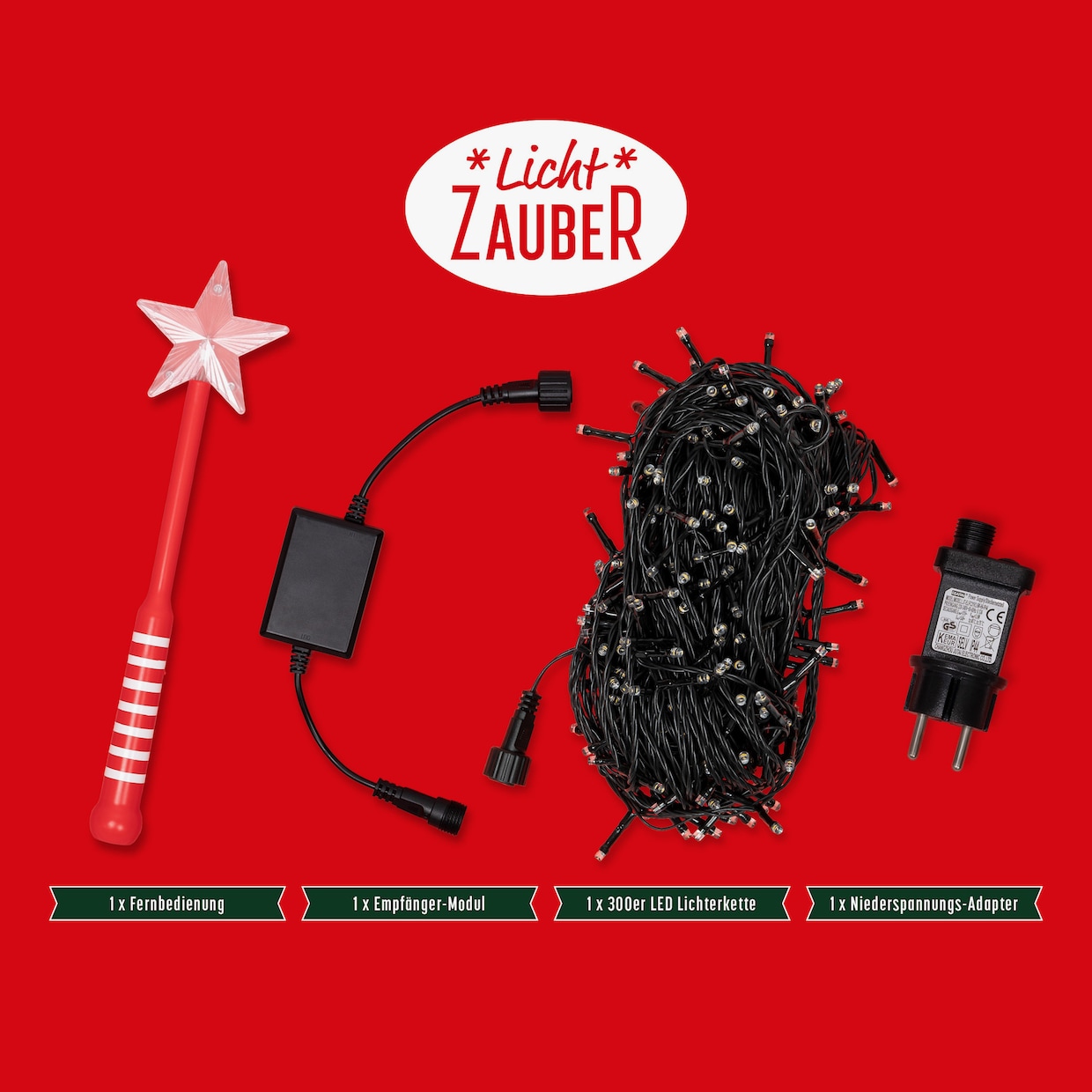 BONETTI LED-Lichterkette - rot