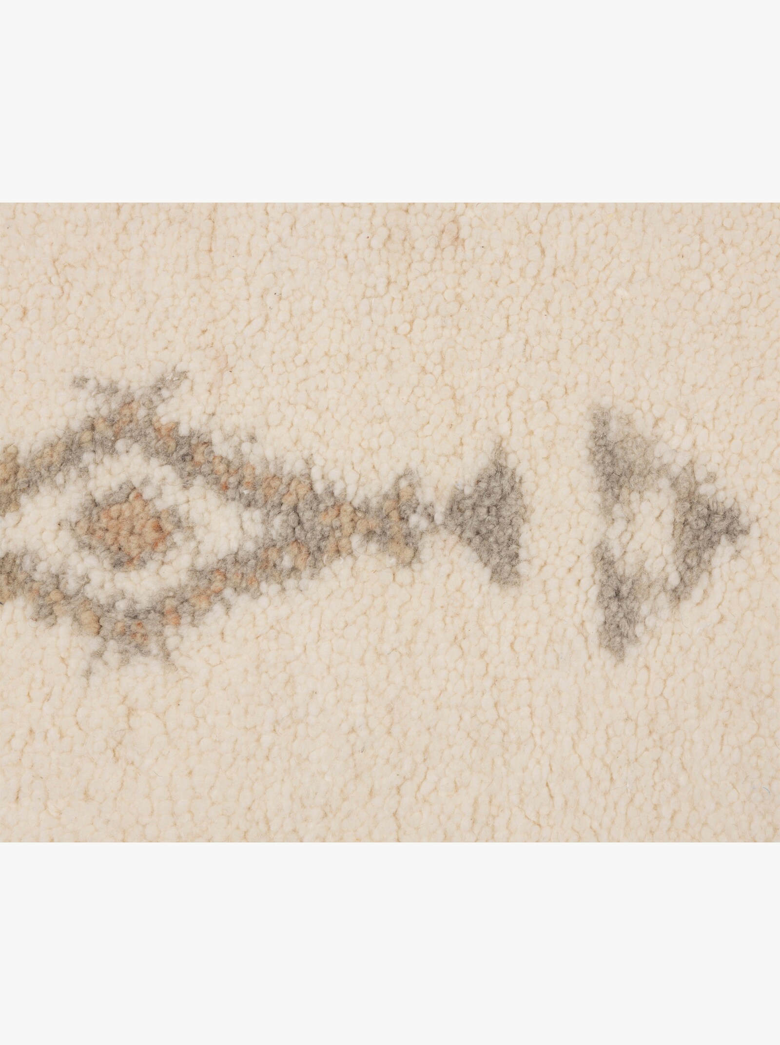 Theko Teppich - wollweiß
