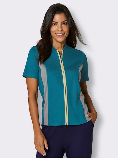 Fahrradshirt in Wabenstruktur - aquapetrol