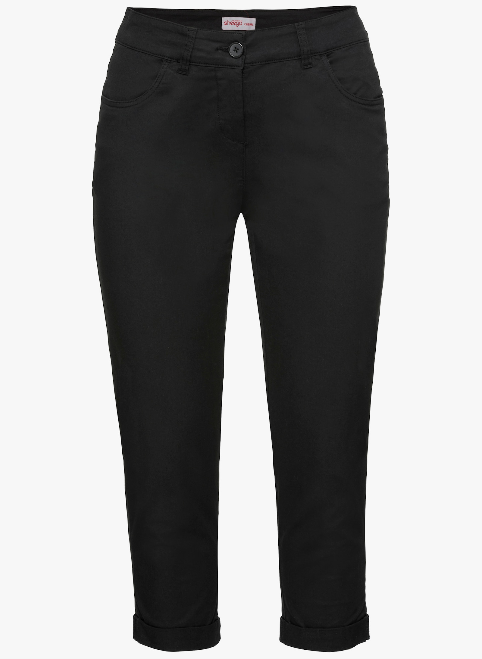 sheego 7/8-broek in smal model - zwart