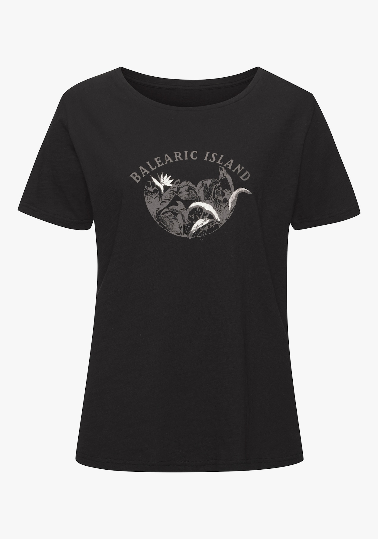 Vivance T-shirt - beige, zwart