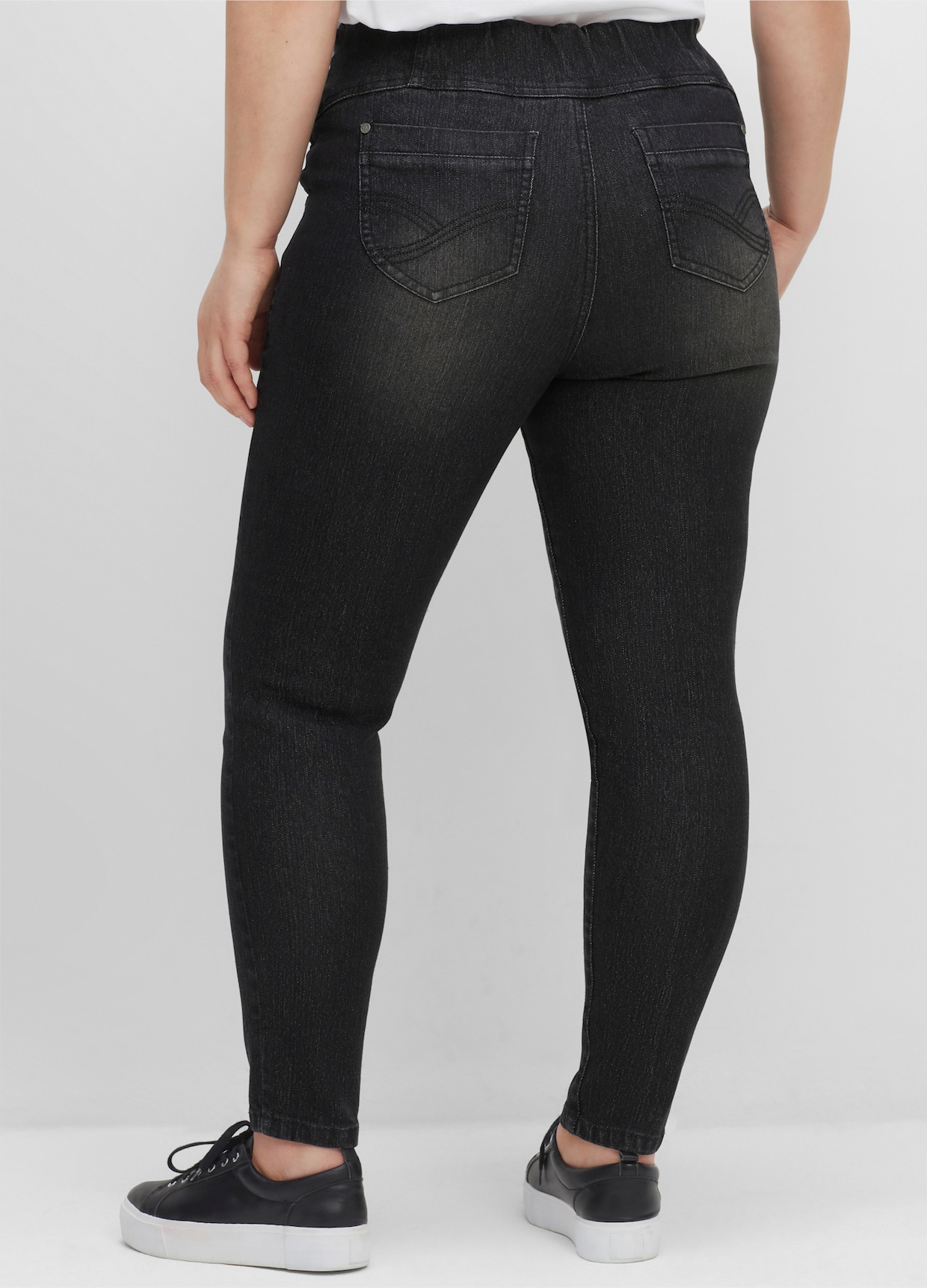 sheego Jegging - black denim