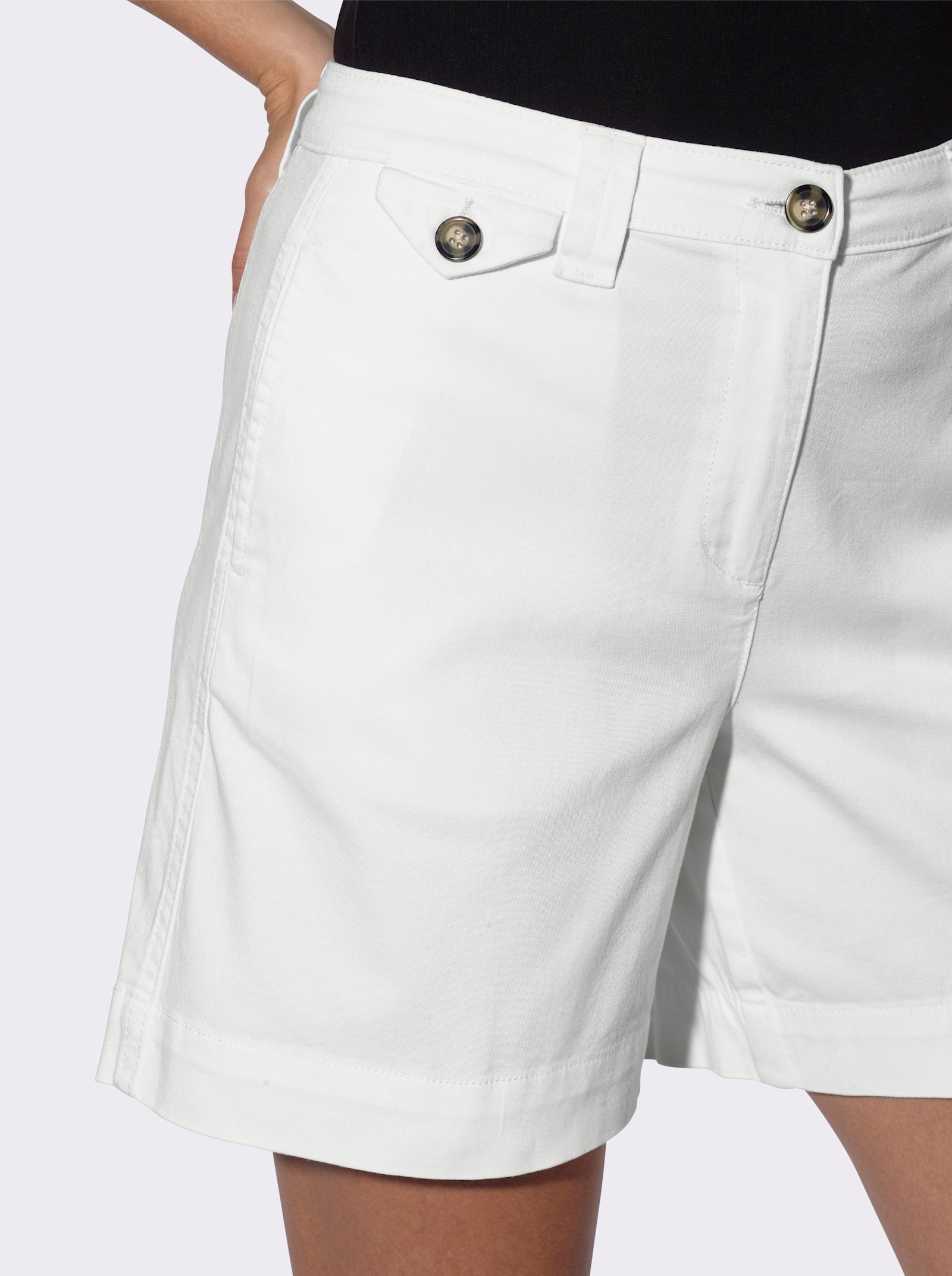 heine Shorts mit etwas weiterem Bein - weiß