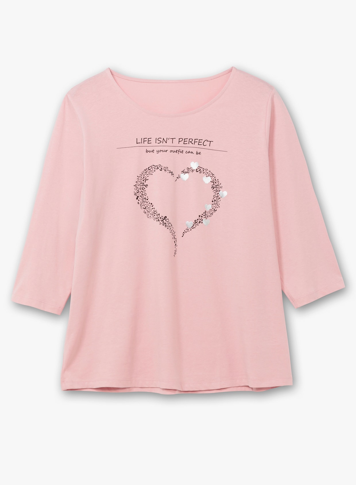 3/4-Arm-Shirt - hortensie-schwarz