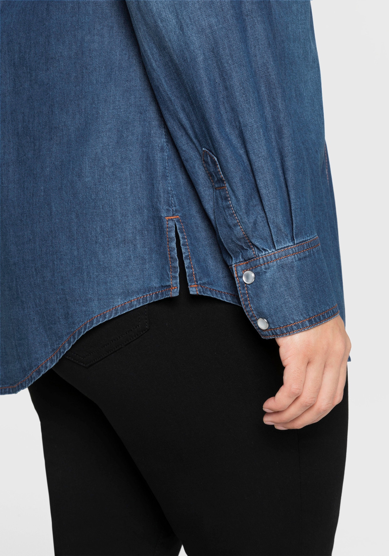 sheego Jeansblouse - blue denim