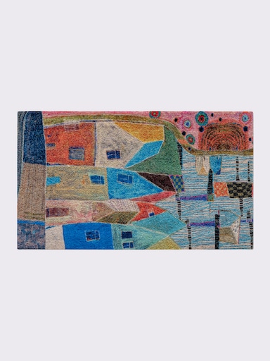 wash+dry by Kleen-Tex Paillasson - bleu-multicolore