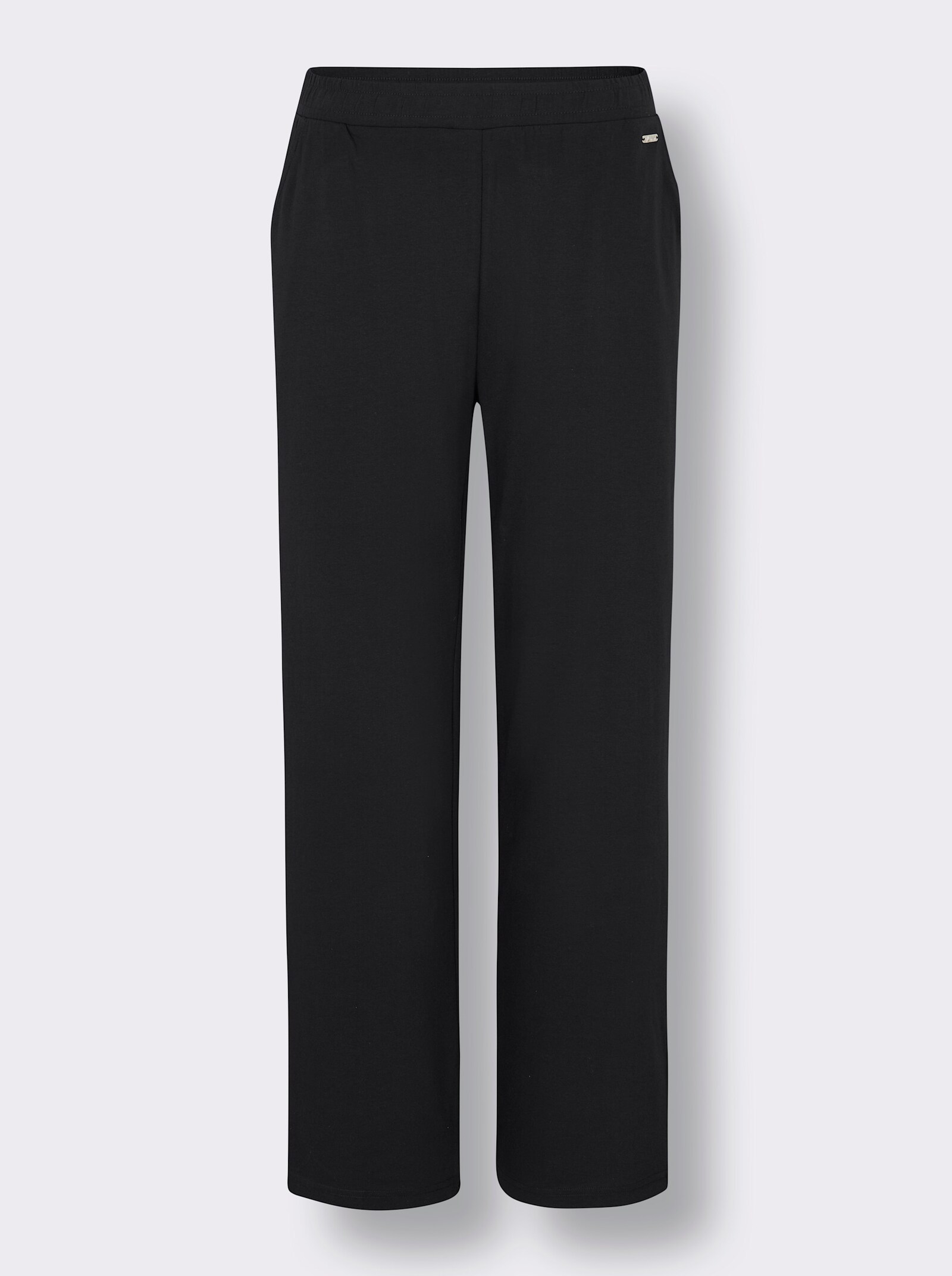 feel good Dehnbund-Hose mit weitem Bein - schwarz