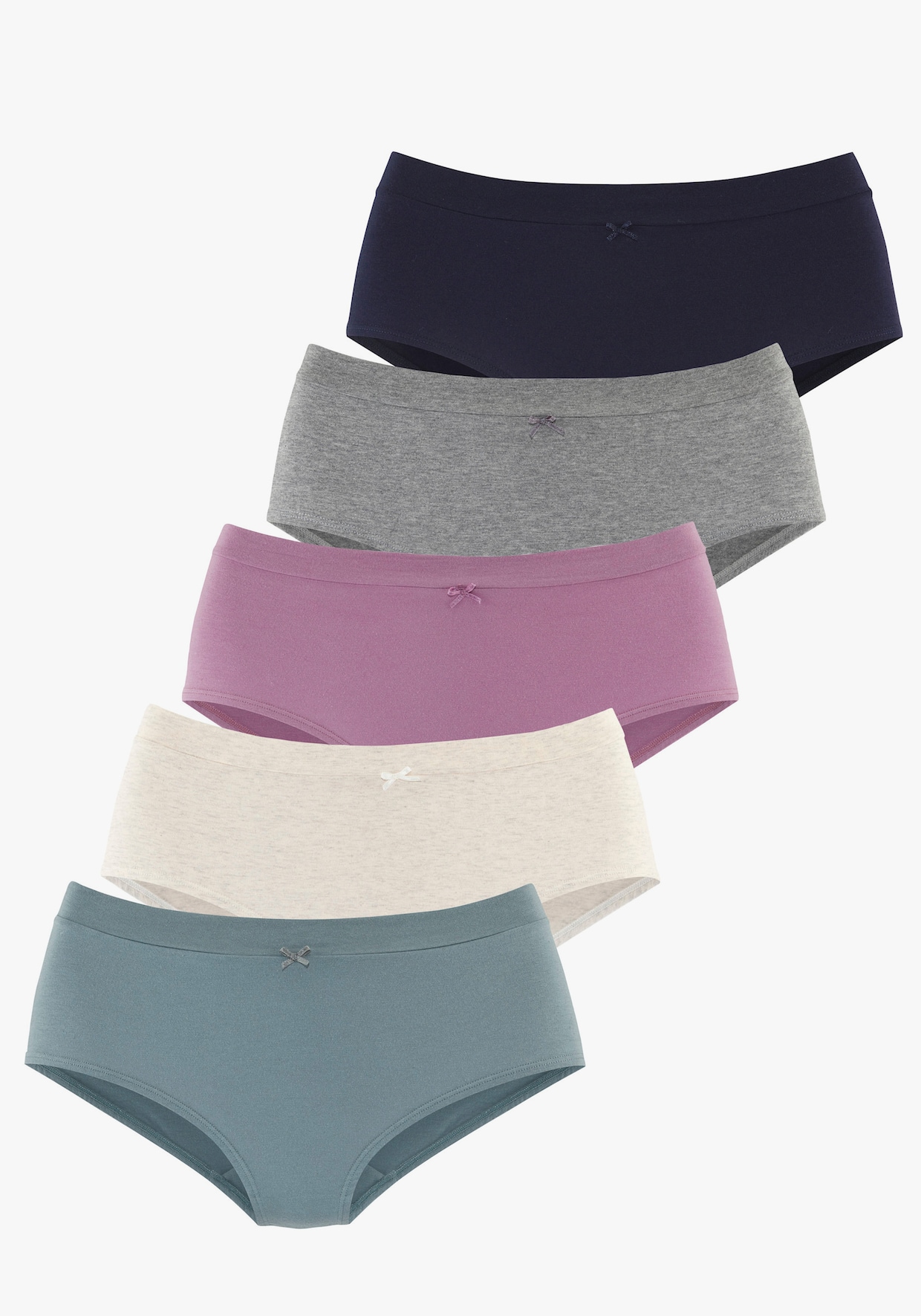 Vivance Taillenslip - anthrazit meliert, beige meliert, flieder, eukalyptus, navy