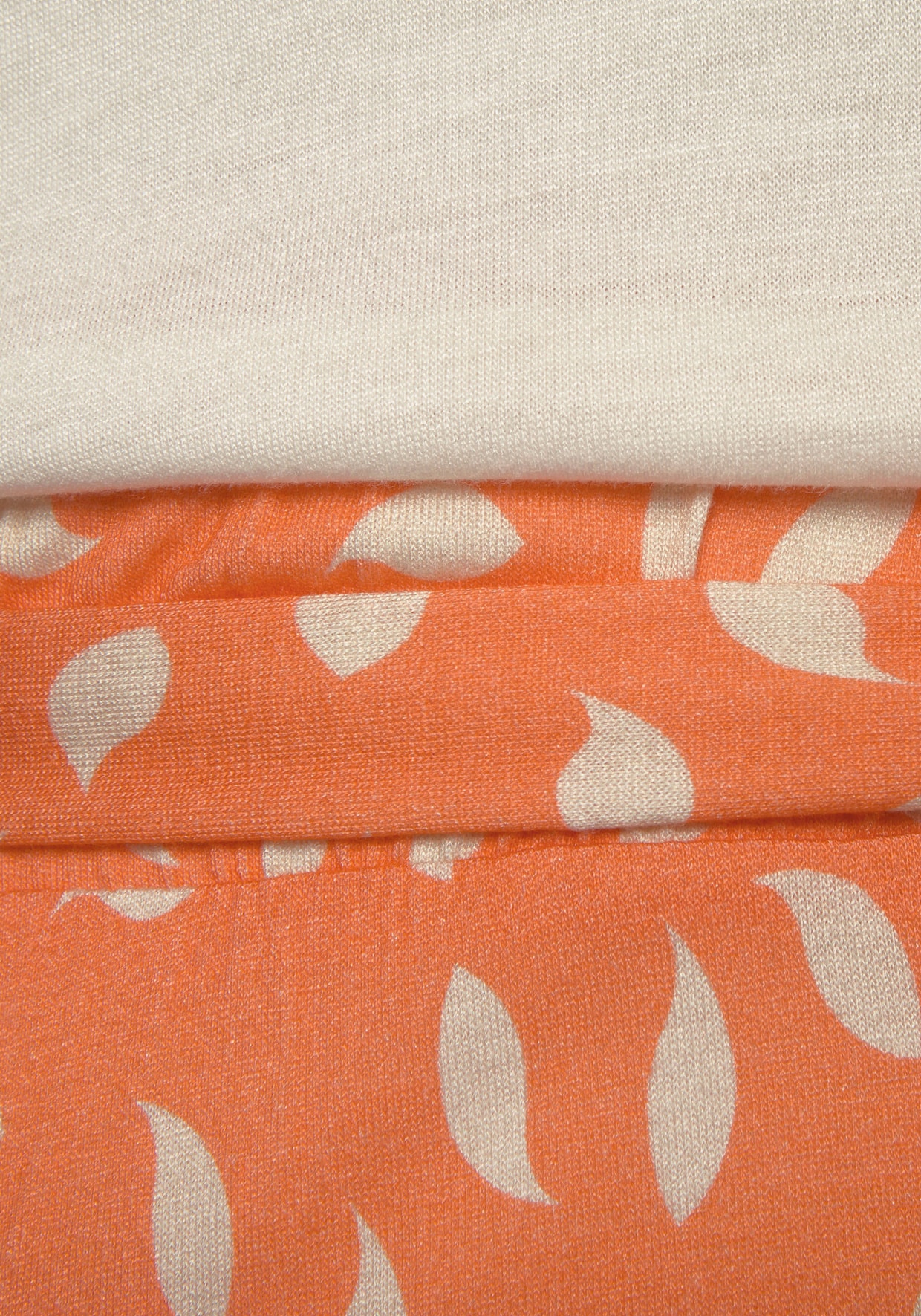 Vivance Robe en jersey - orange-crème imprimé