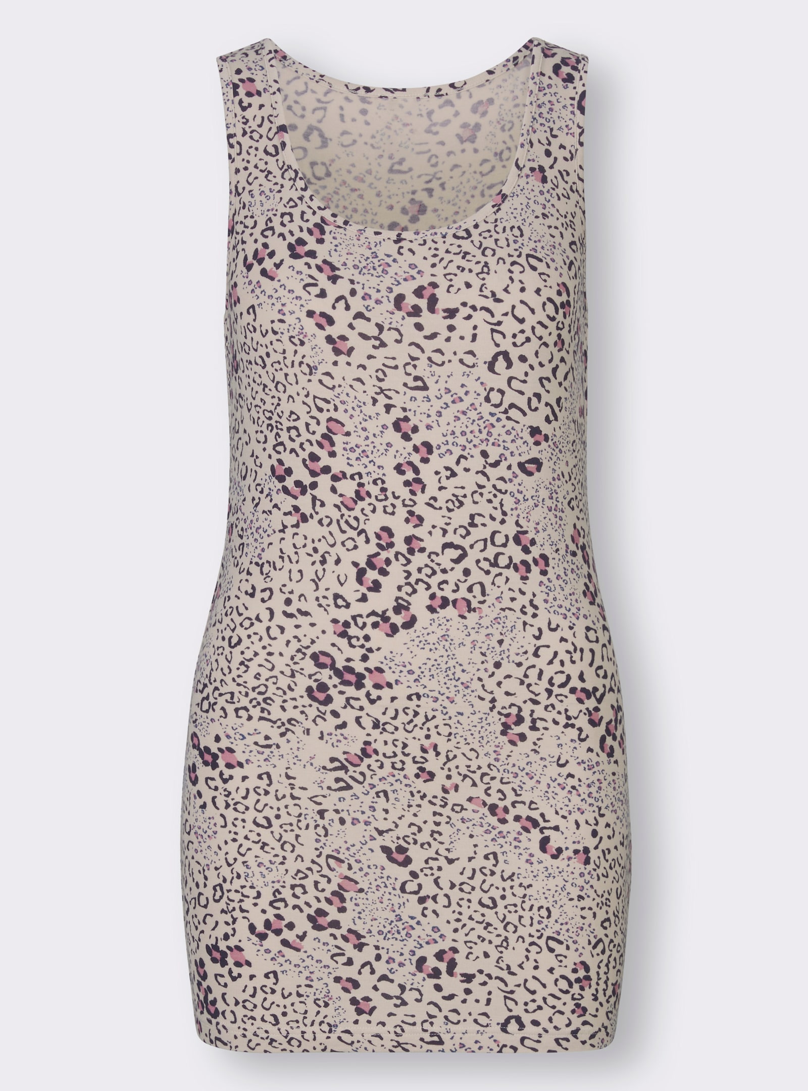 heine T-shirt à encolure ronde à la coupe ample - marine-vieux rose imprimé