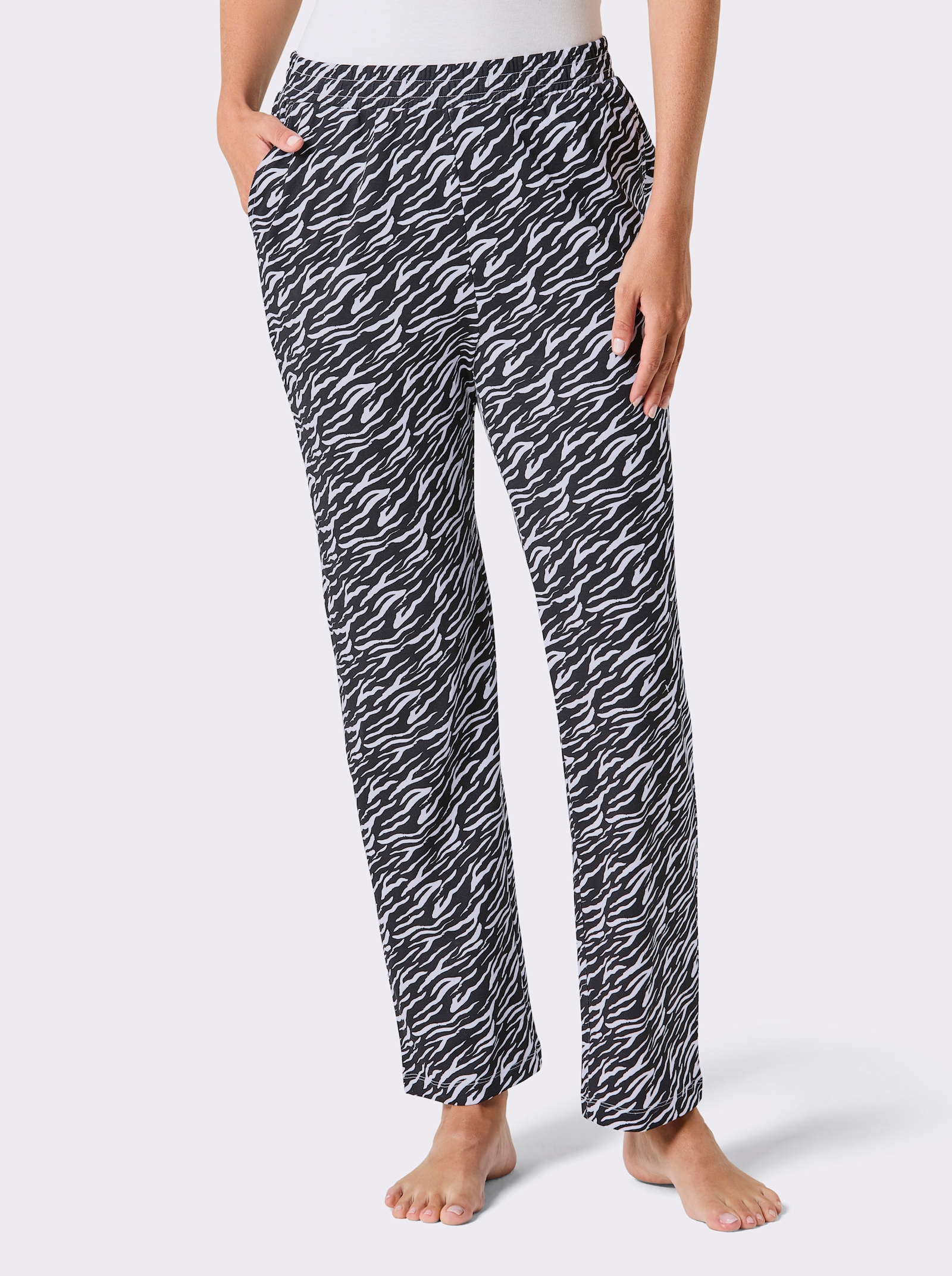 feel good Hose - schwarz-weiss