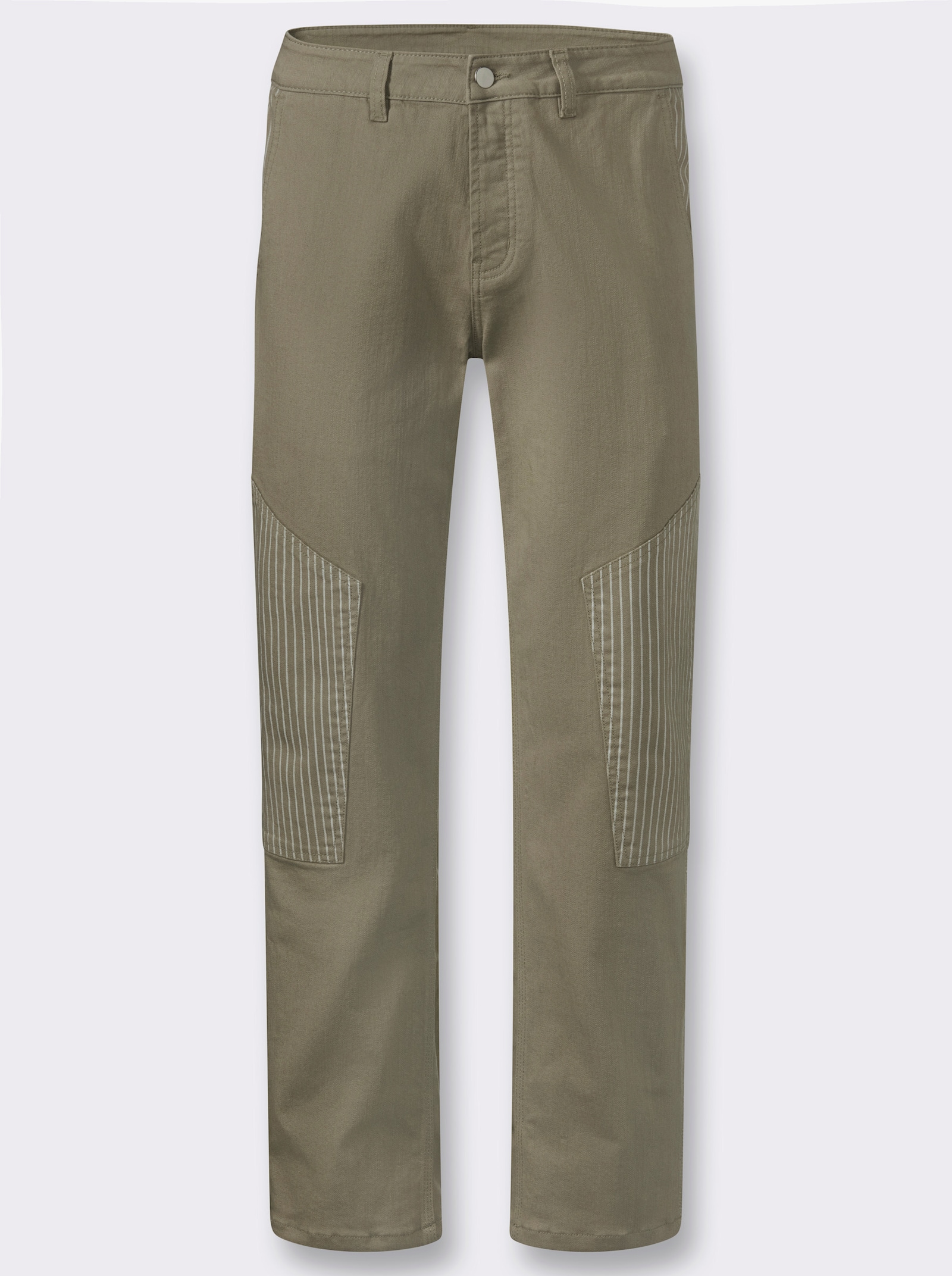 Marco Donati Hose in Twill-Qualität, vorgewaschen - khaki
