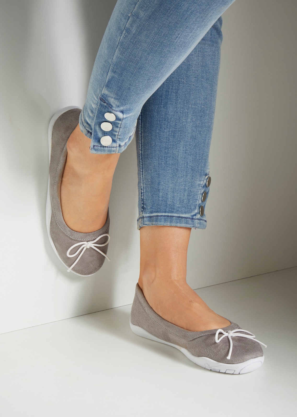 LASCANA Ballerines - gris clair