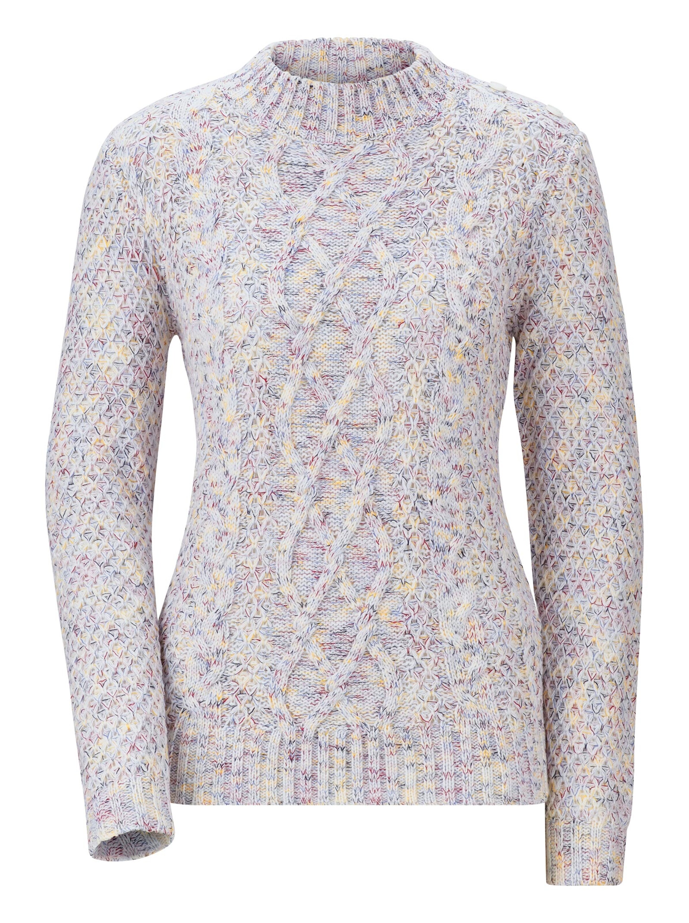 Pullover - ecru-meliert