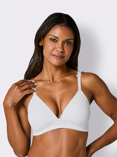 wäschepur Schalen-BH ohne Bügel - weiß