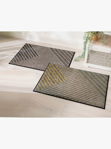 wash+dry by Kleen-Tex Voetmat - grijs