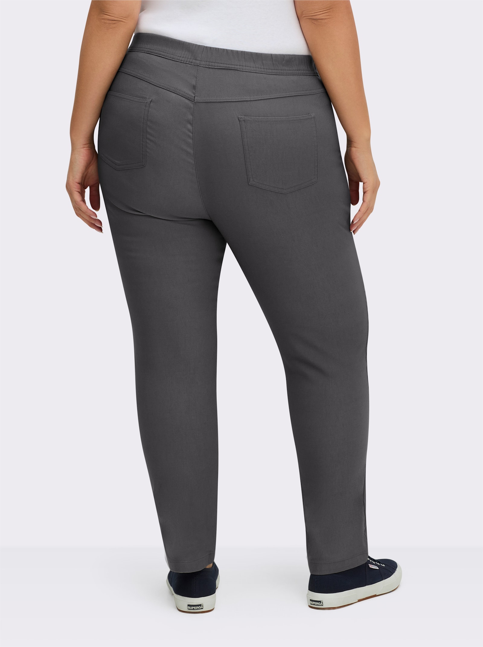 Hose innen angeraut - anthrazit