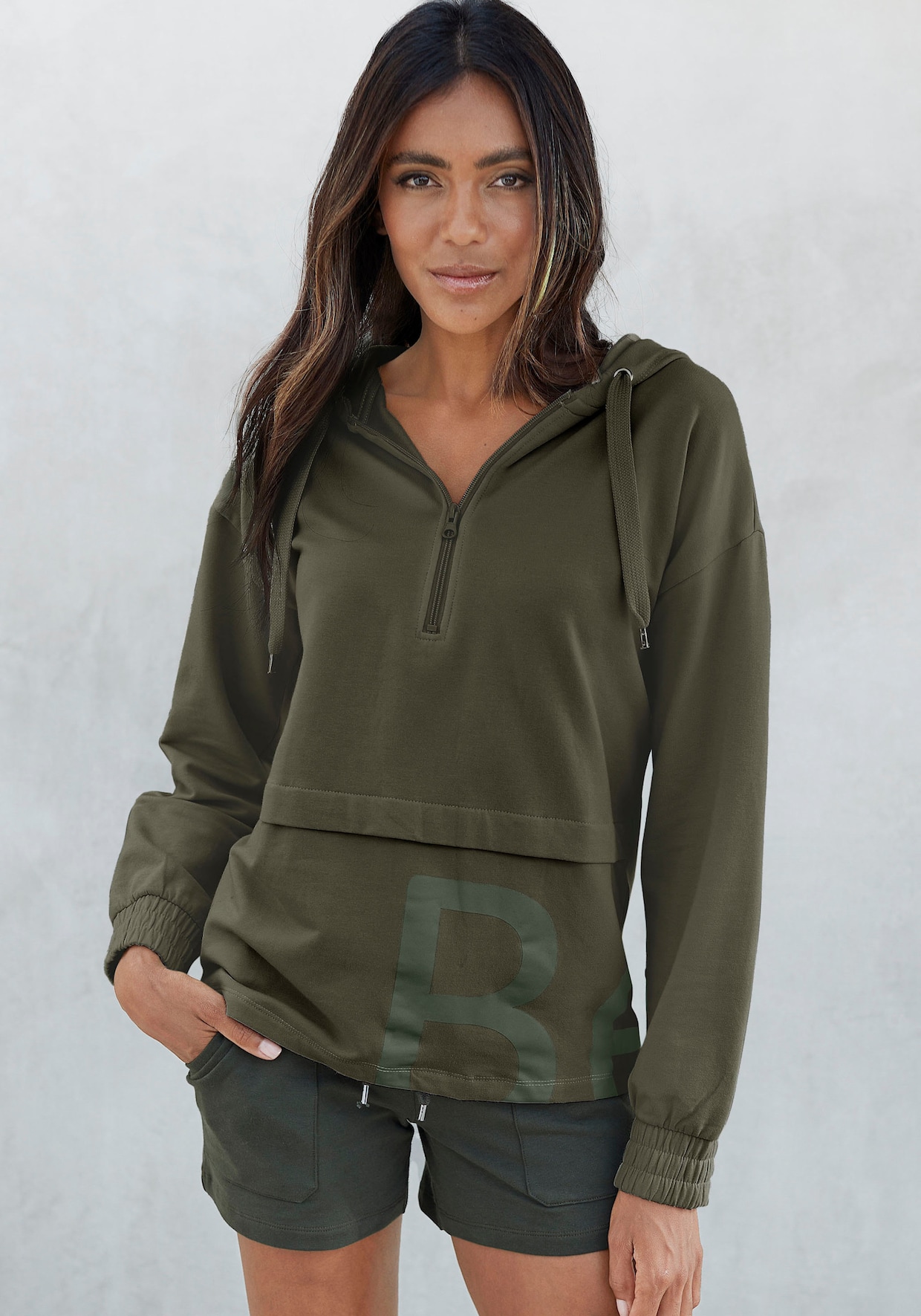 Hoodie - donkergroen