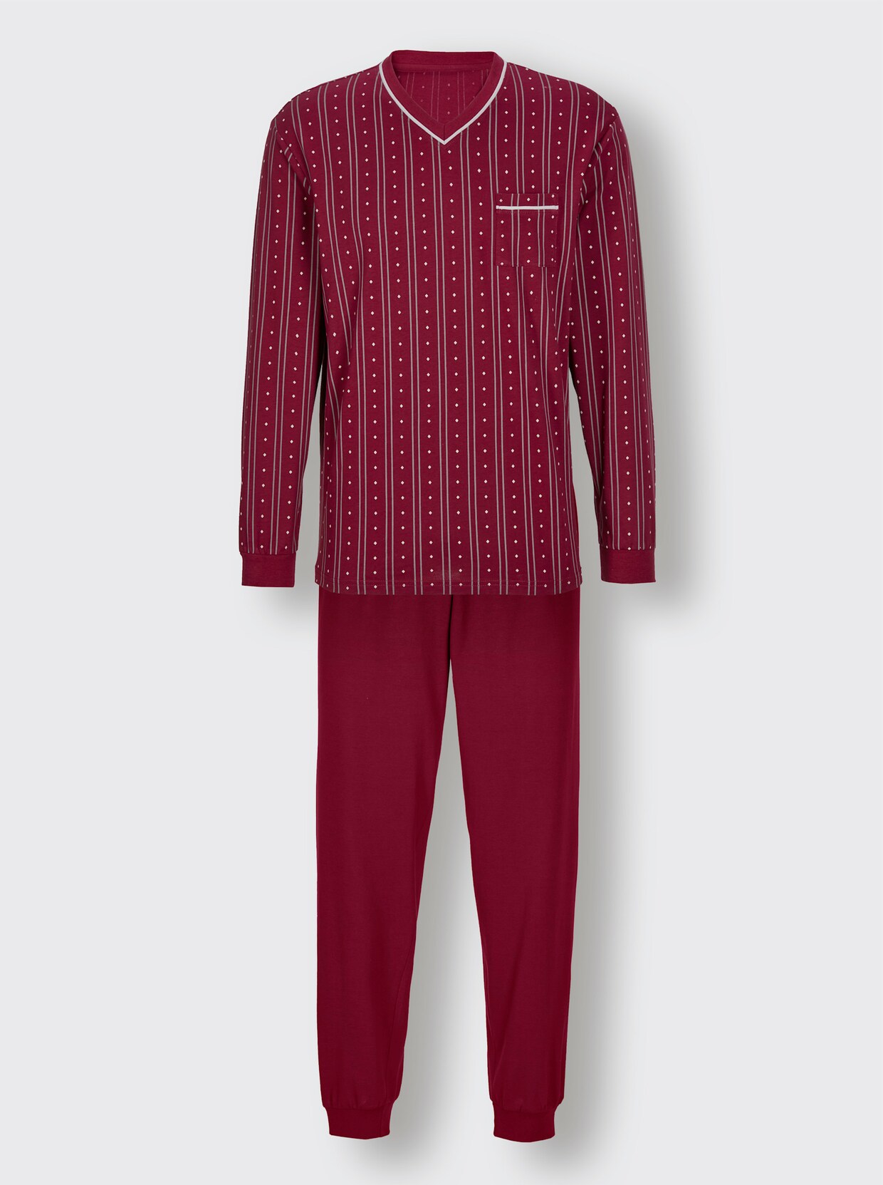 KINGsCLUB Pyjama - bordeaux geprint