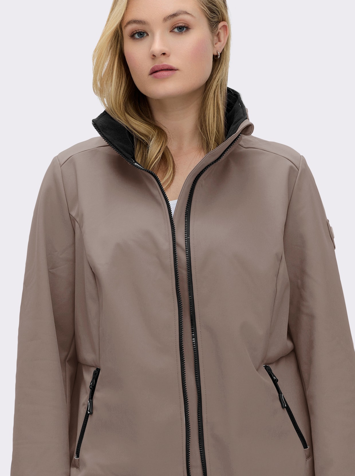 Softshelljacke - taupe