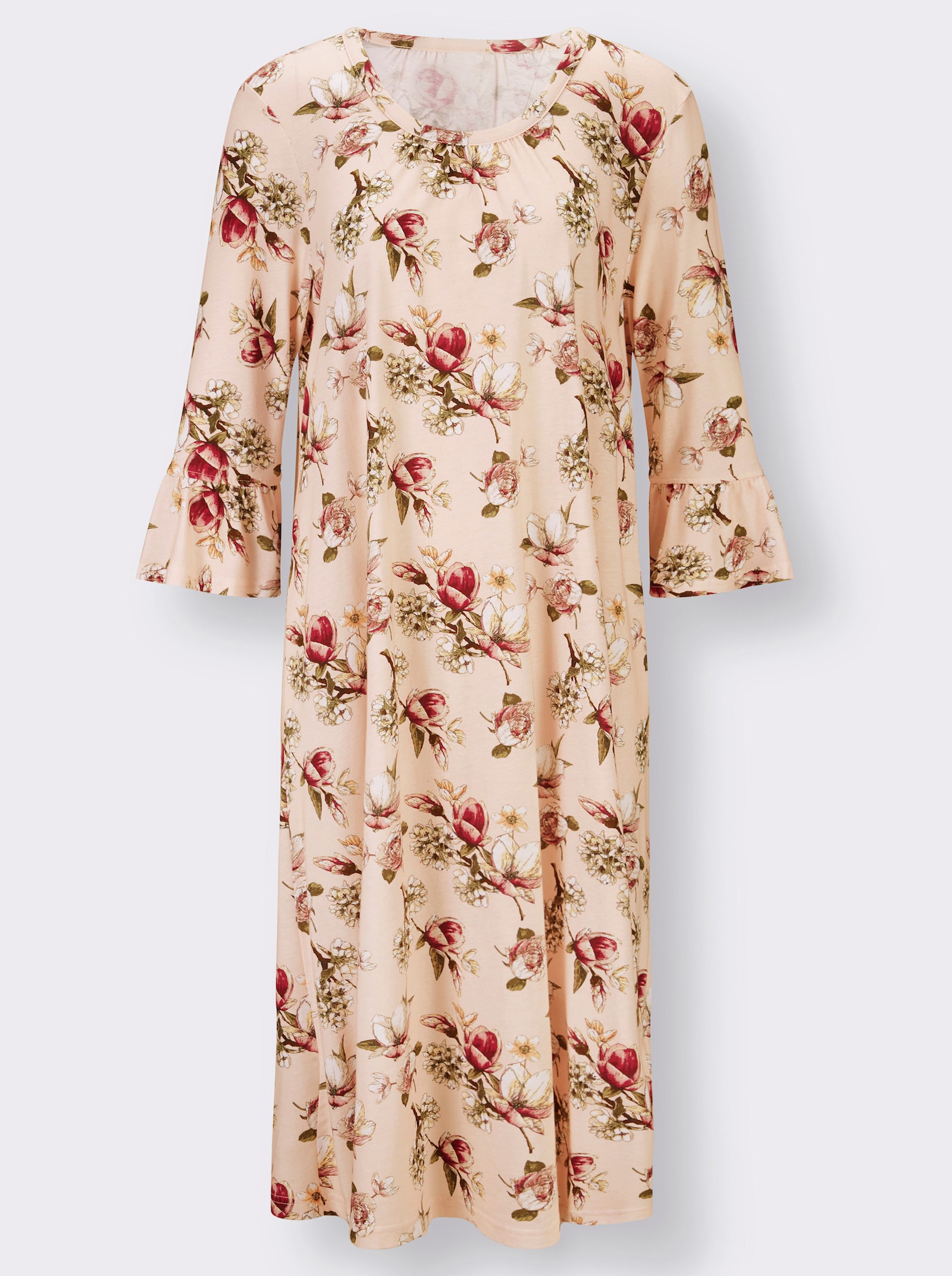 wäschepur Nachthemd im Blütendessin - hellrosé-bedruckt