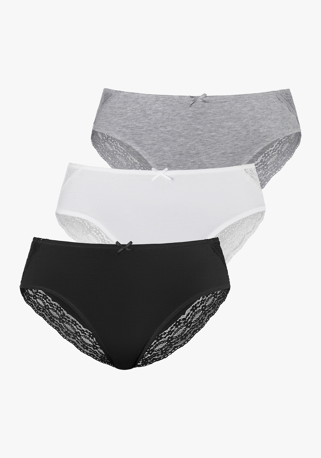 Vivance Jazz-pants slips - crème, grijs gemêleerd, zwart