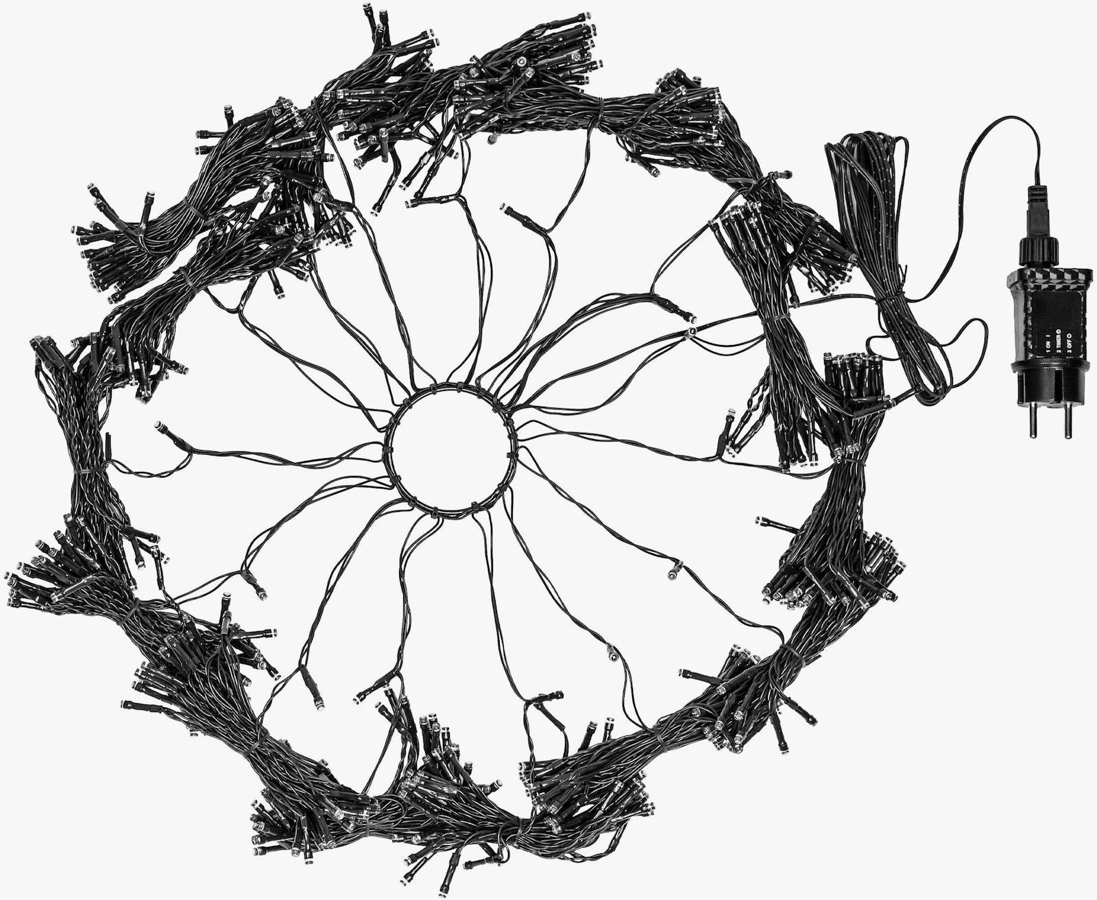 my home LED-Baummantel - dunkelgrün