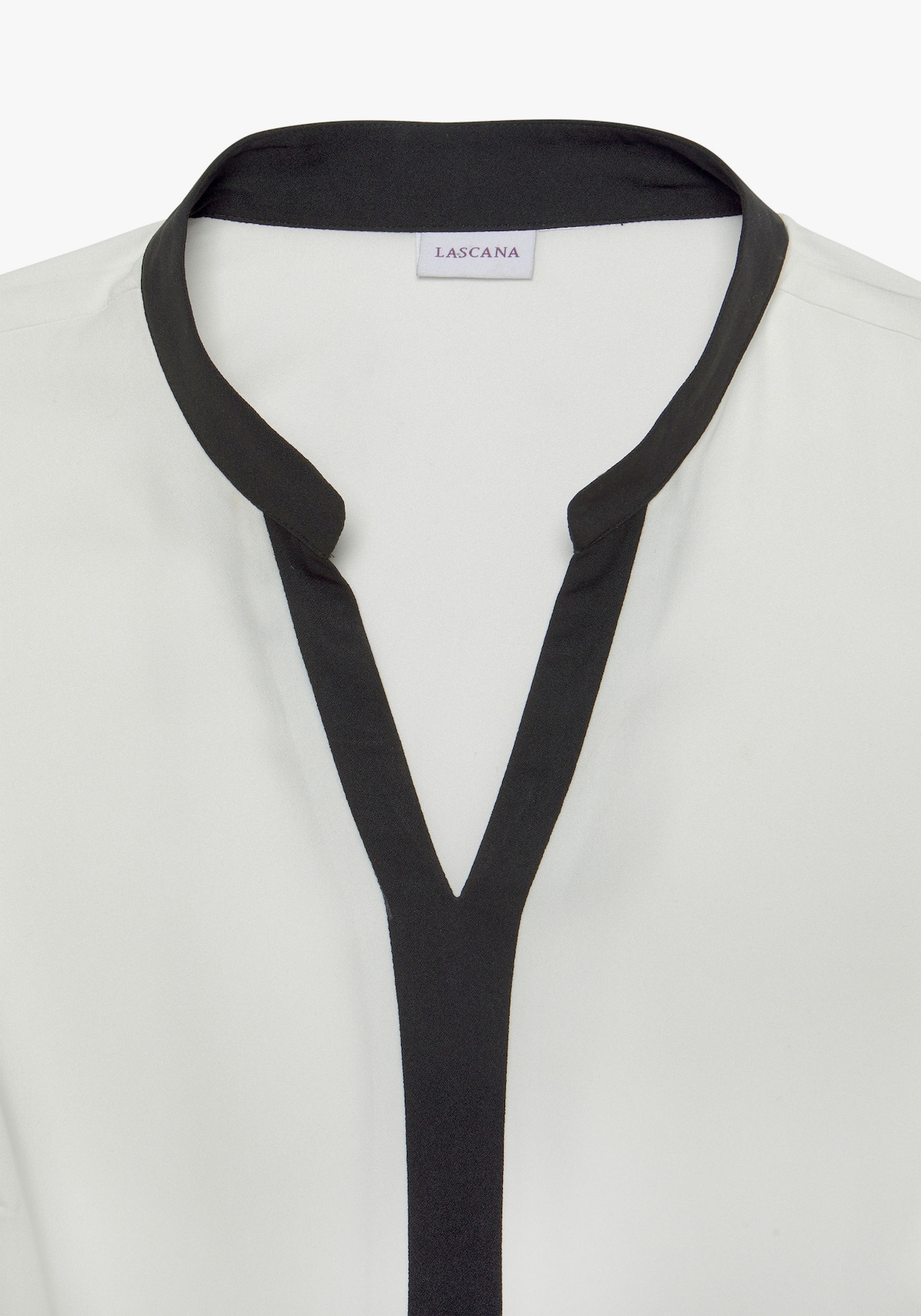 LASCANA Comfortabele blouse - wit/zwart