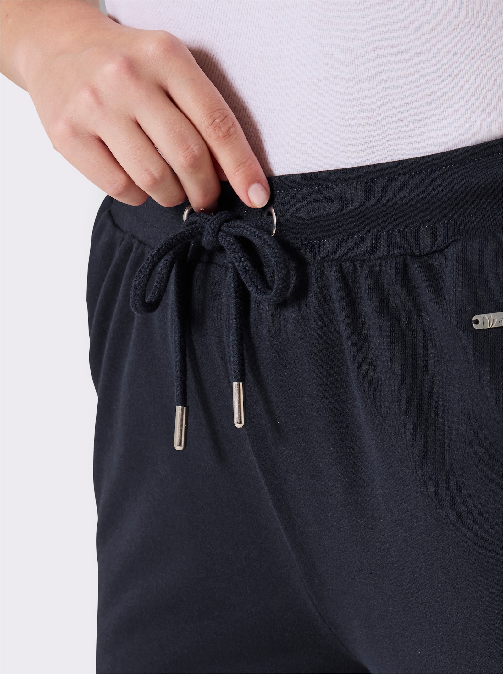 feel good broek - marine/wit