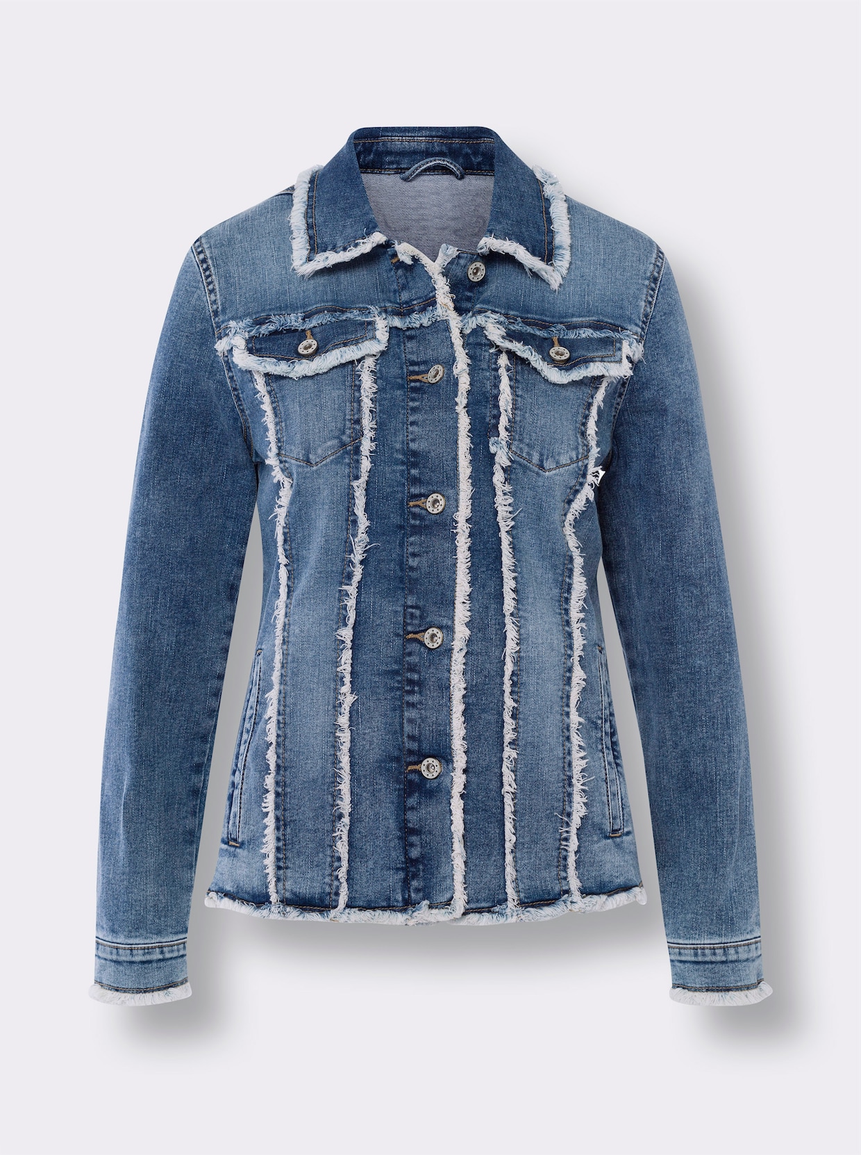 heine Jeans-Jacke - blue-stone-washed