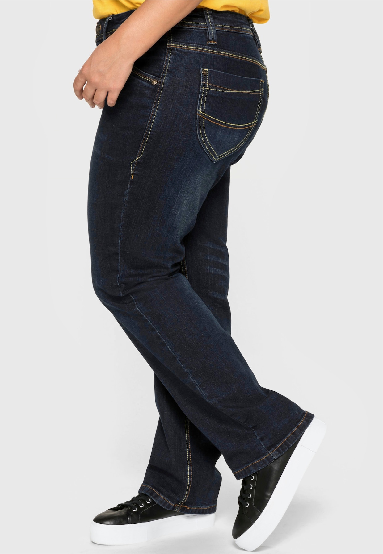 sheego Rechte jeans - dark blue denim