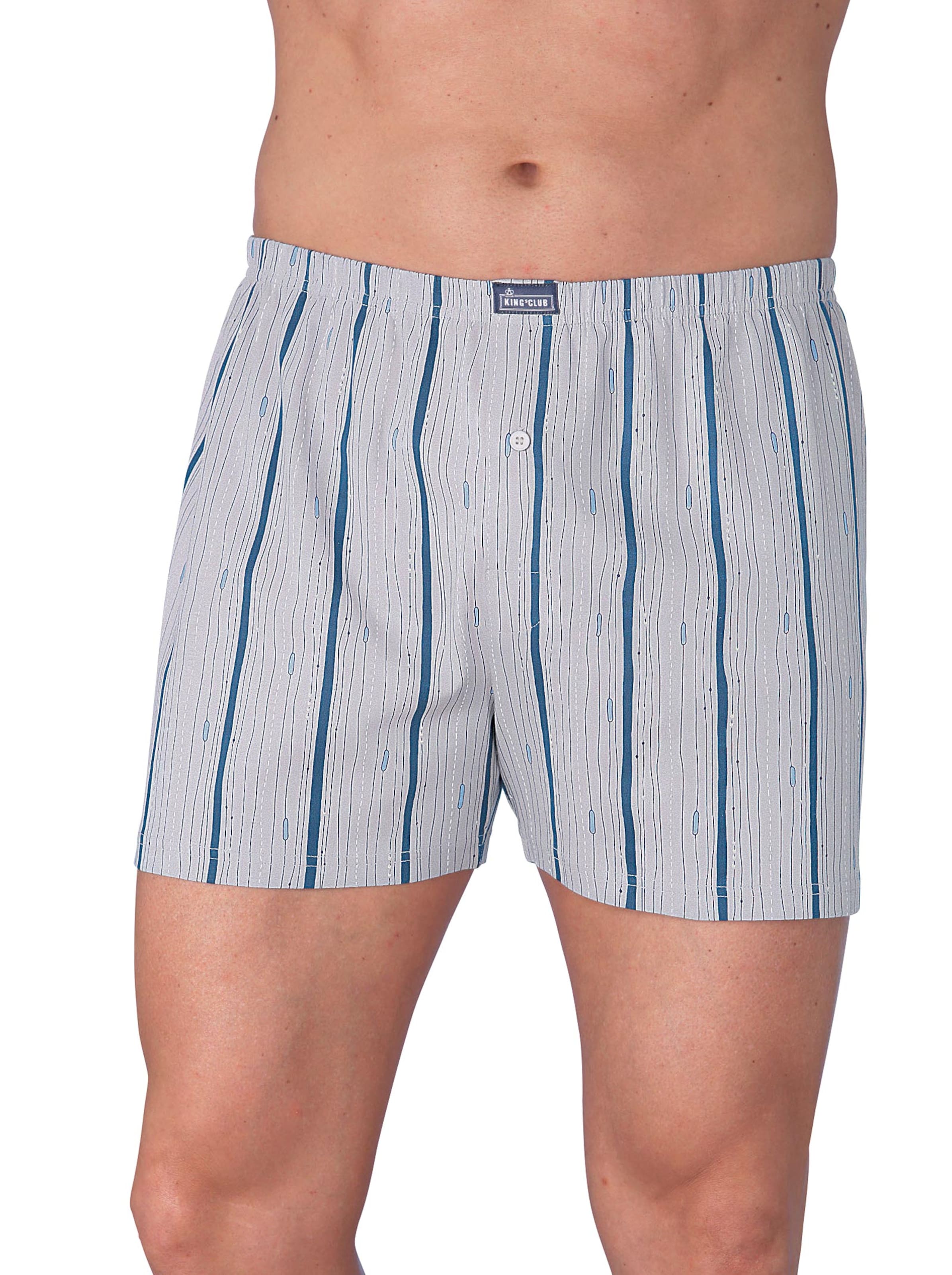 Boxershorts - hellgrau-bedruckt