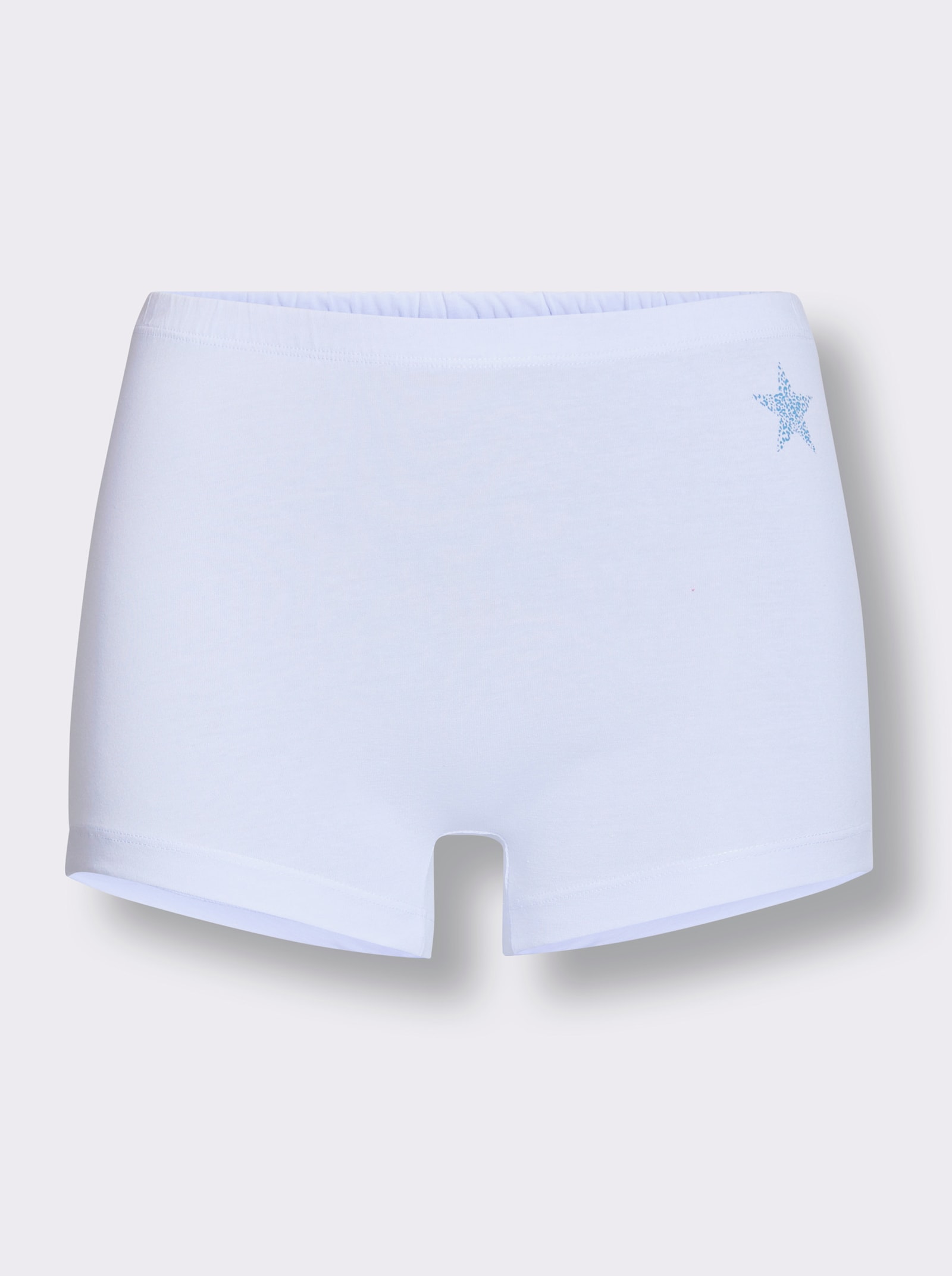 Hipster met sterretjesprint opzij voor - wit