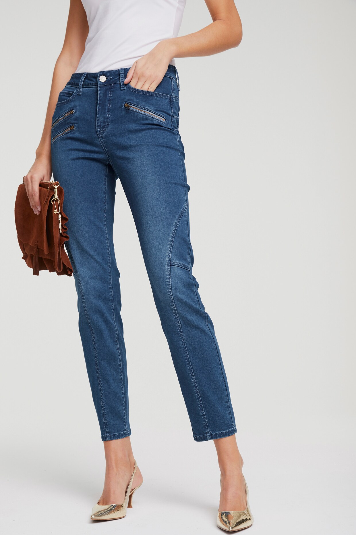 heine Bauchweg-Jeans - blue denim