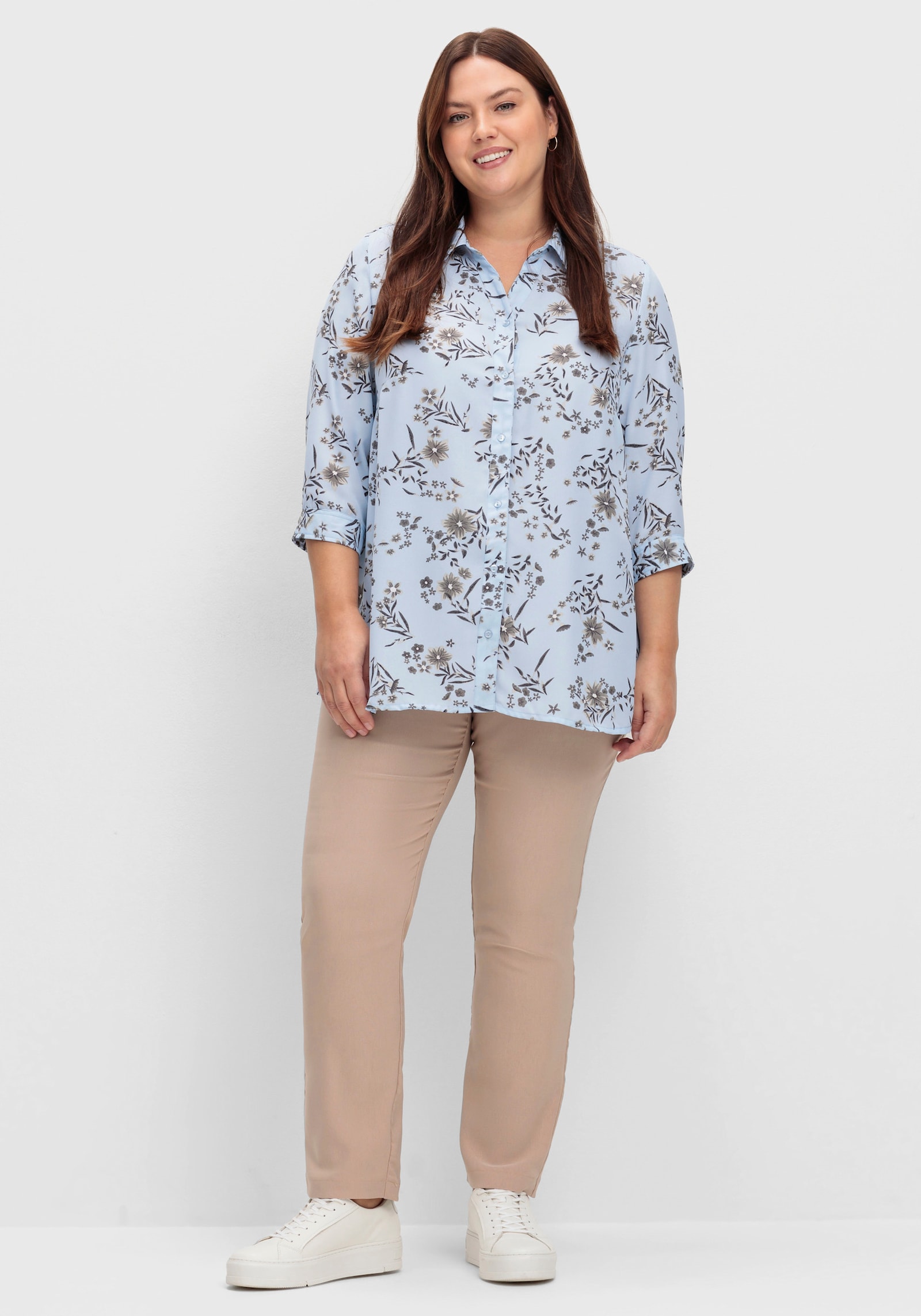 Stretch-Hose mit innenliegendem Dehnbund - beige